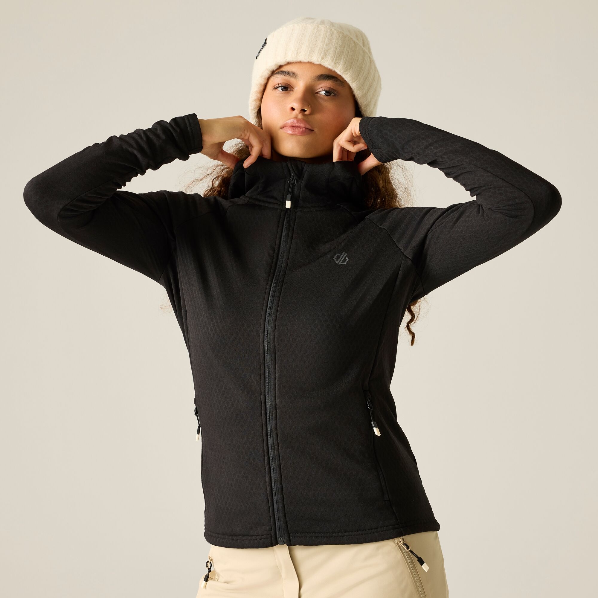 Dare 2b   Bluza damska rozsuwana Ventura Hooded Czarny