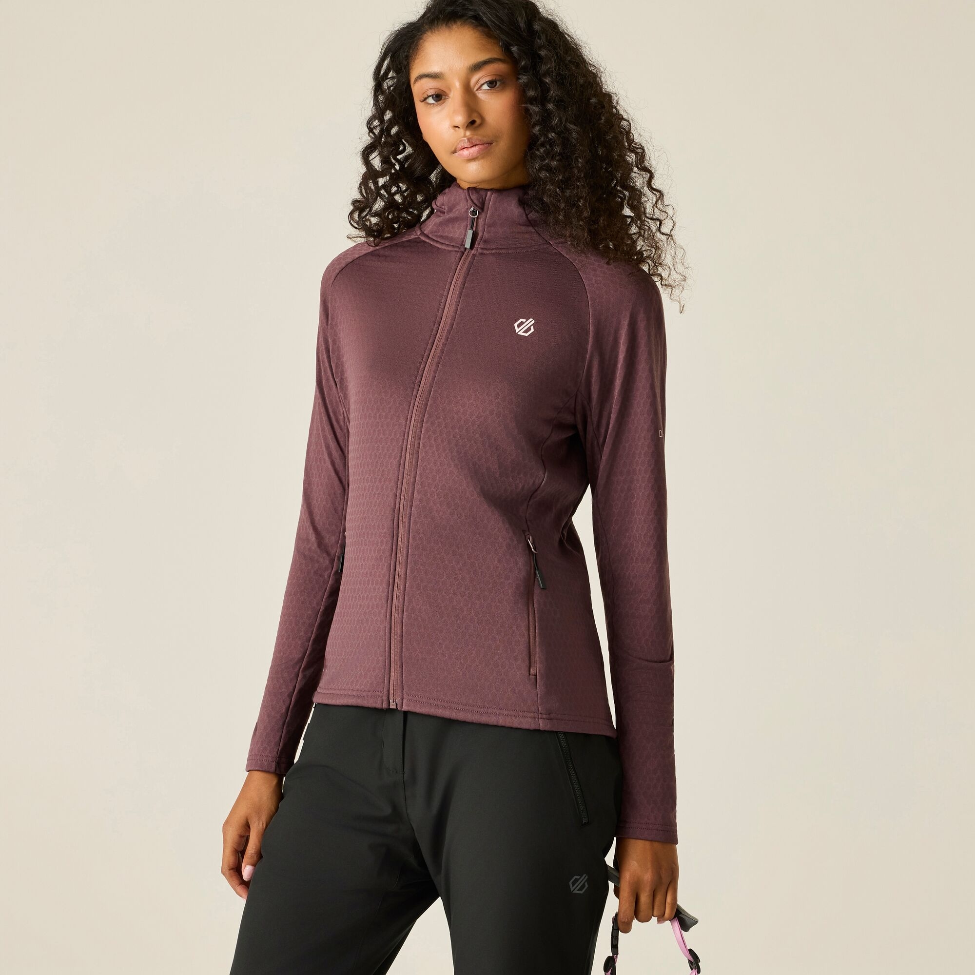 Dare 2b   Bluza damska rozsuwana Ventura Hooded Fioletowy