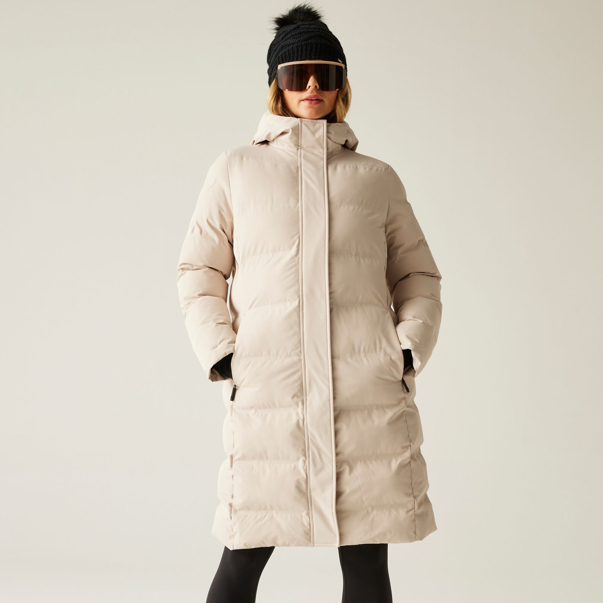 Dare 2b Płaszcz damski zimowy ocieplany Wander Beżowy