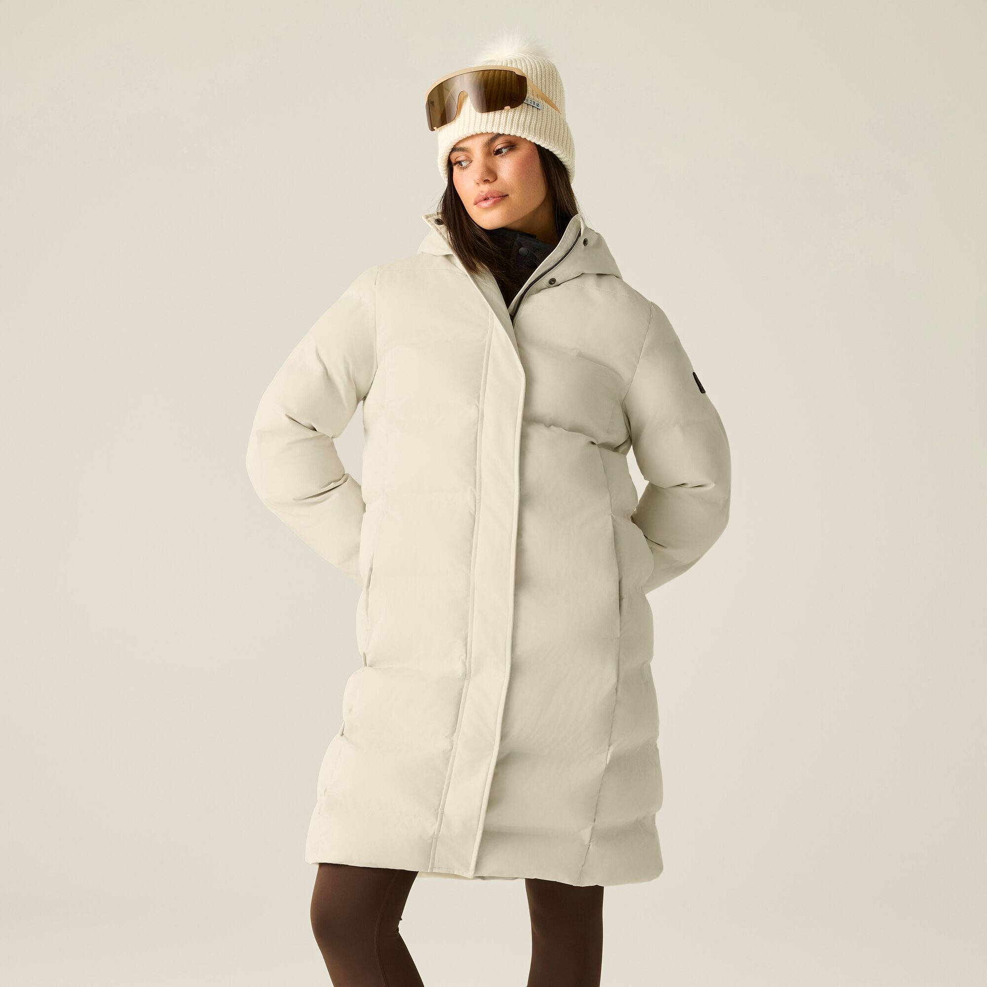 Dare 2B Women's Waterproof Wander Padded Jacket - White Size 18 - Image 1