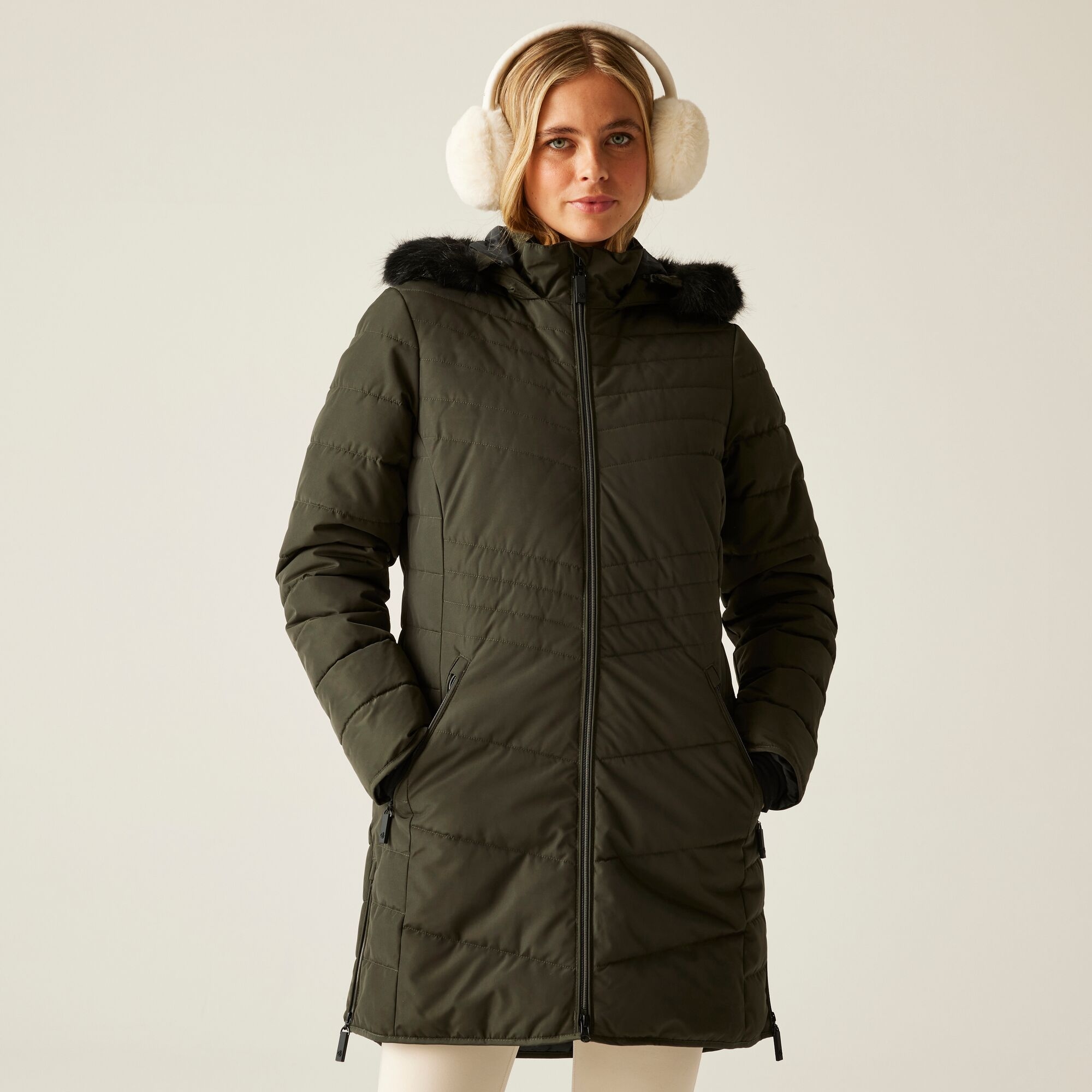 Dare 2b Damski płaszcz zimowy Striking IV Zielony