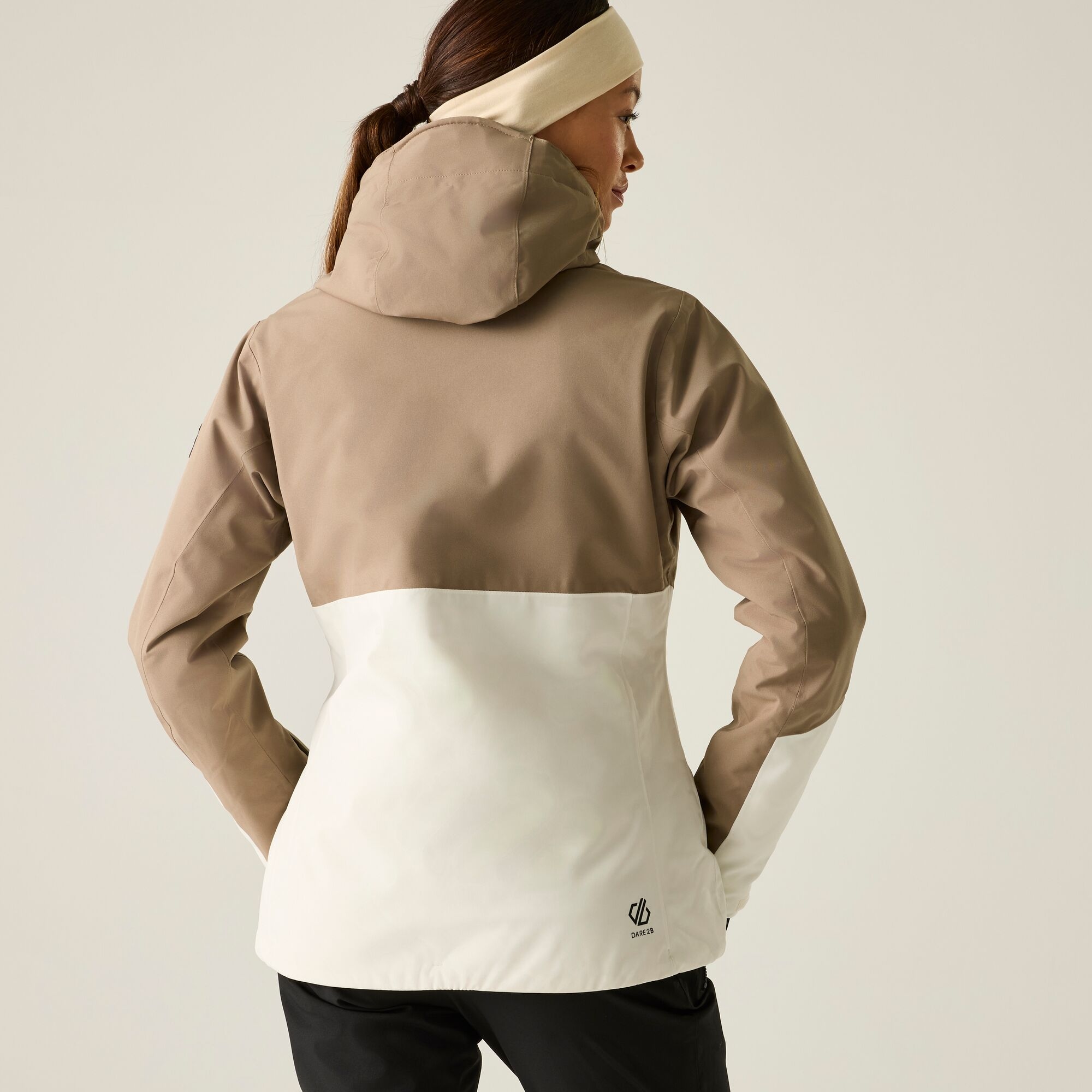 Dare 2b Kurtka narciarska damska z membraną Flurry II wodoodporna Beżowy