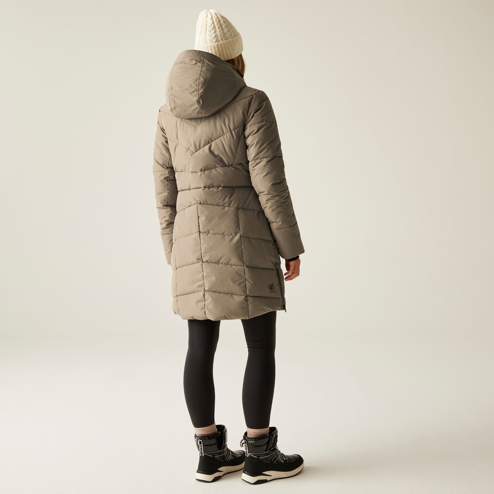 Dare 2b Płaszcz damski zimowy ocieplany Striking V Beżowy