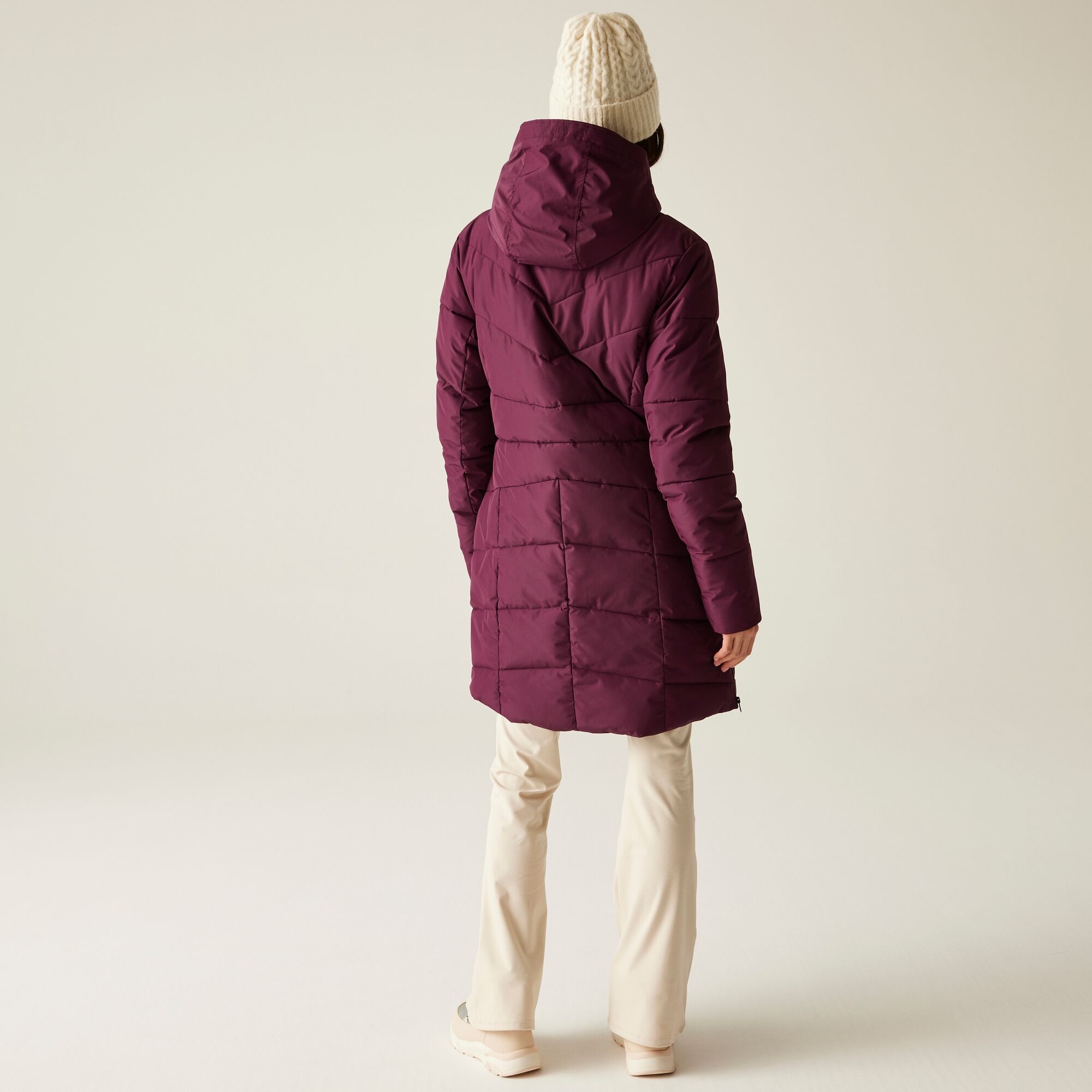 Dare 2b Płaszcz damski zimowy ocieplany Striking V Fioletowy