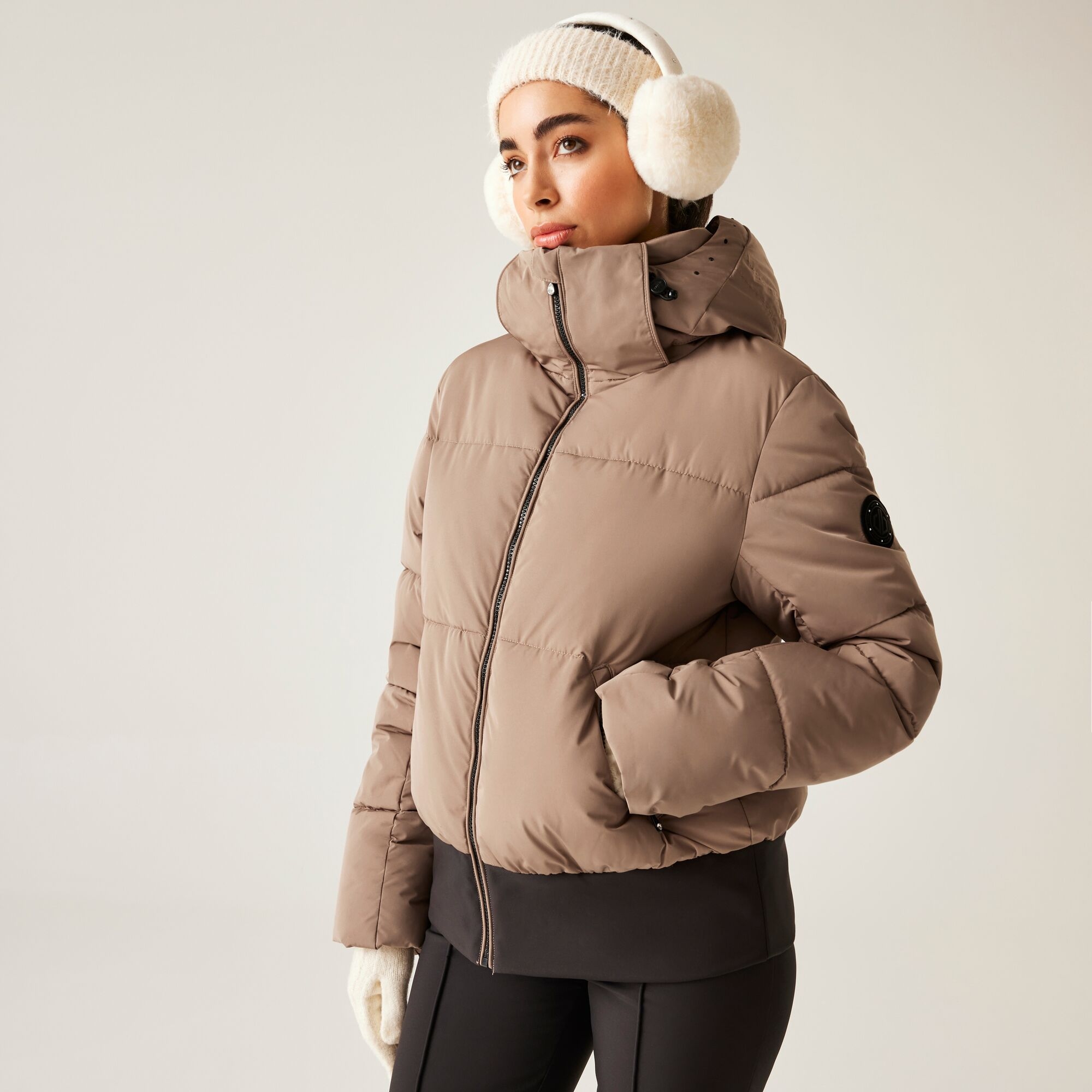 Dare 2b Kurtka narciarska damska z membraną Glitz Beżowy