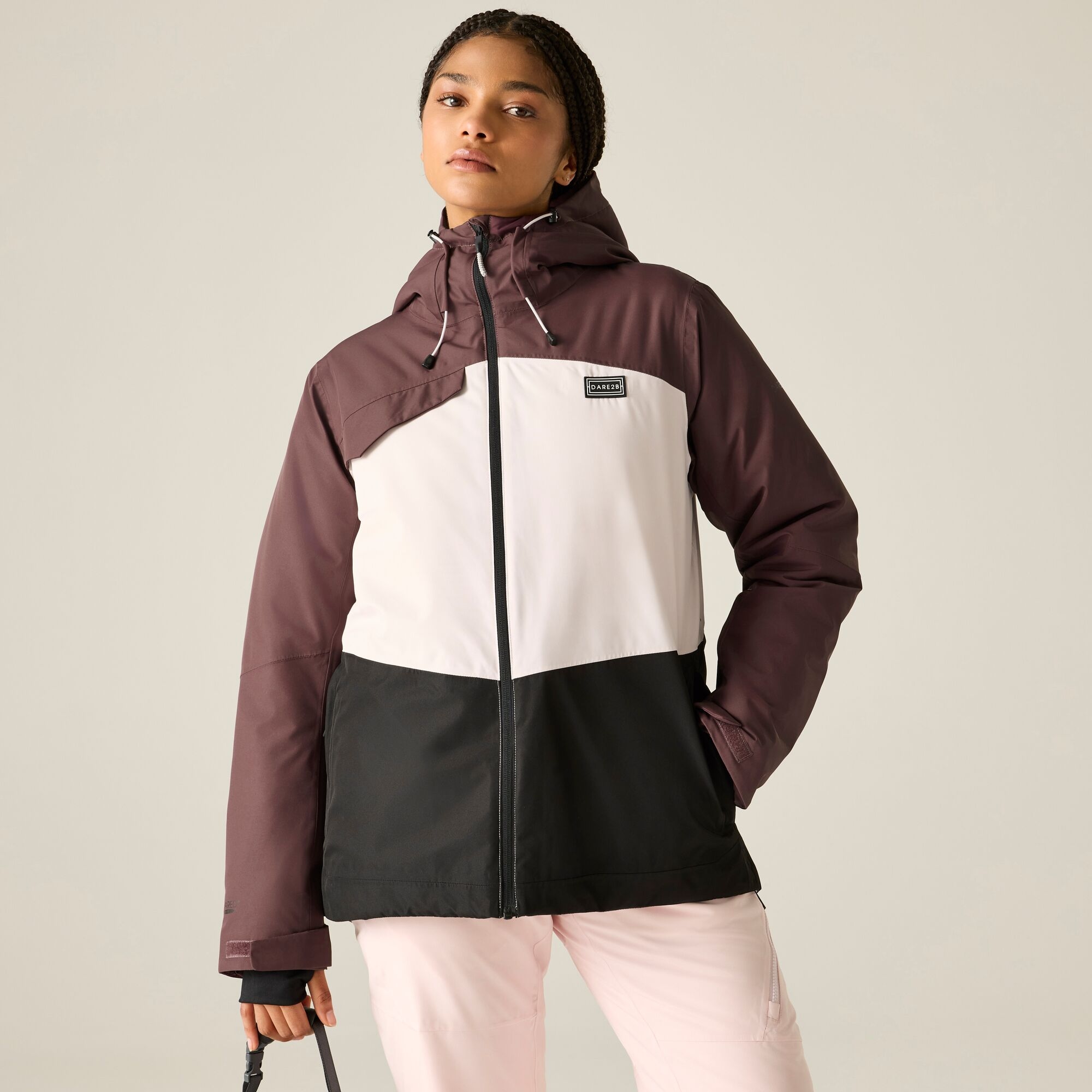 Dare 2B Women's Winter Powder Ski Jacket - Purple Size 8
