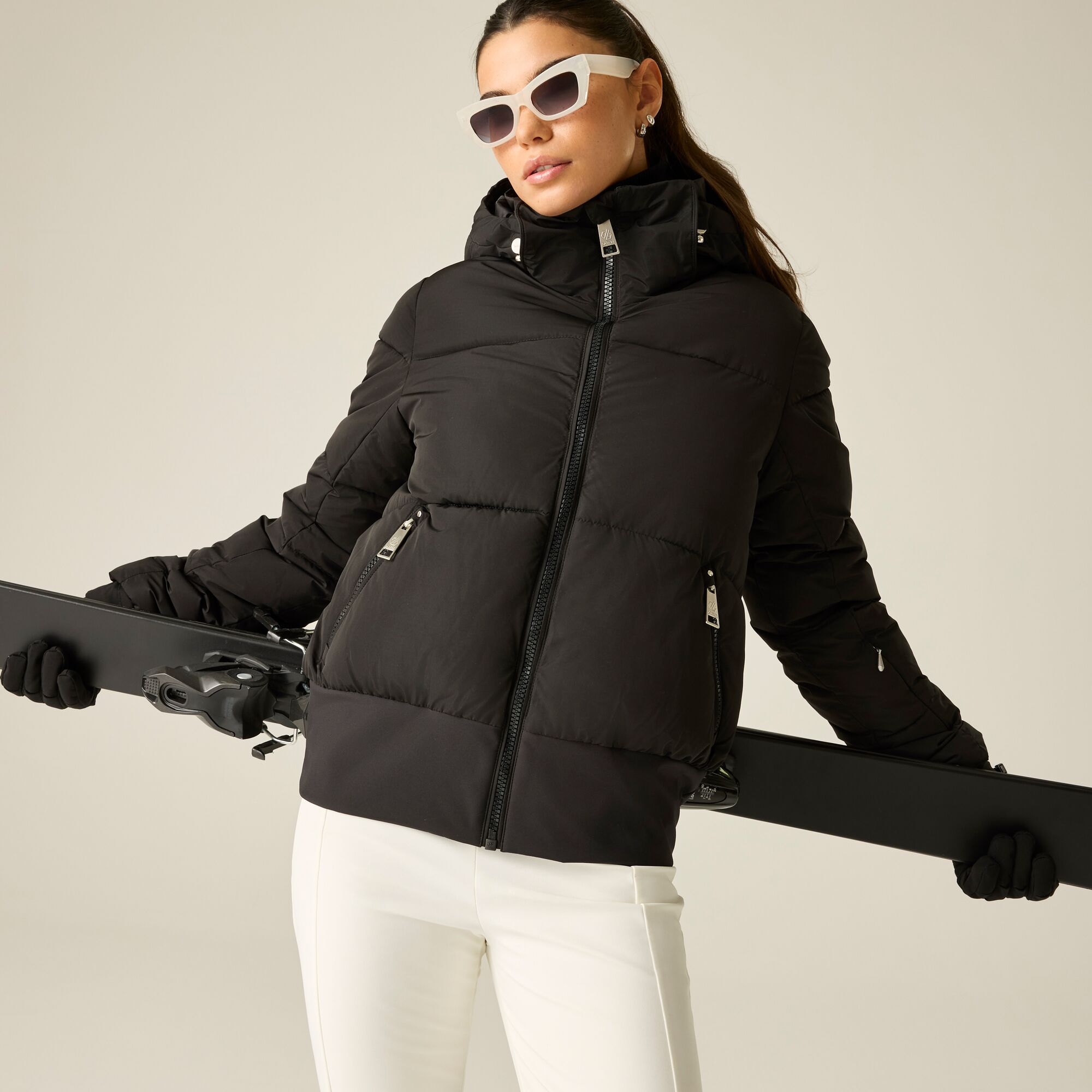 Dare 2B Women's Black Waterproof Glitz Ii Padded Jacket Size: 14 - Image 3