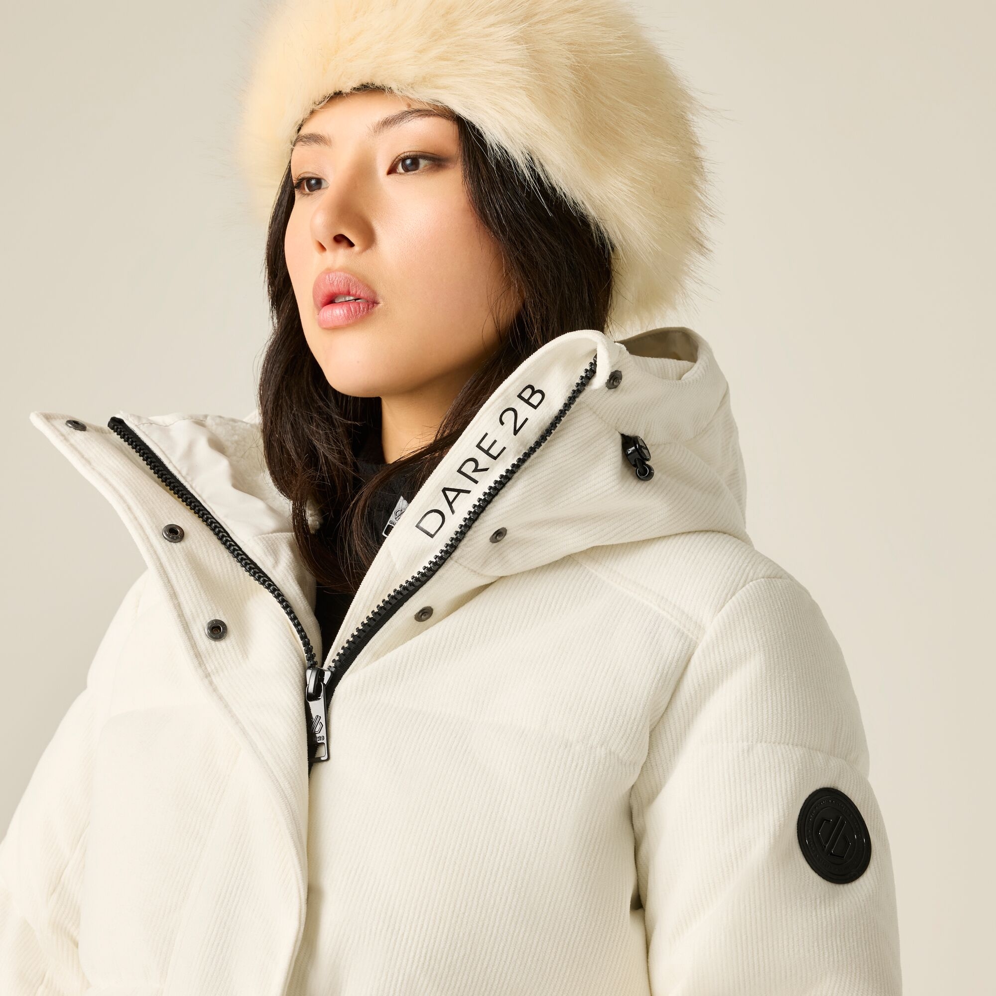 Dare 2B Women's Allure Ski Jacket - Beige Size 16 - Image 1