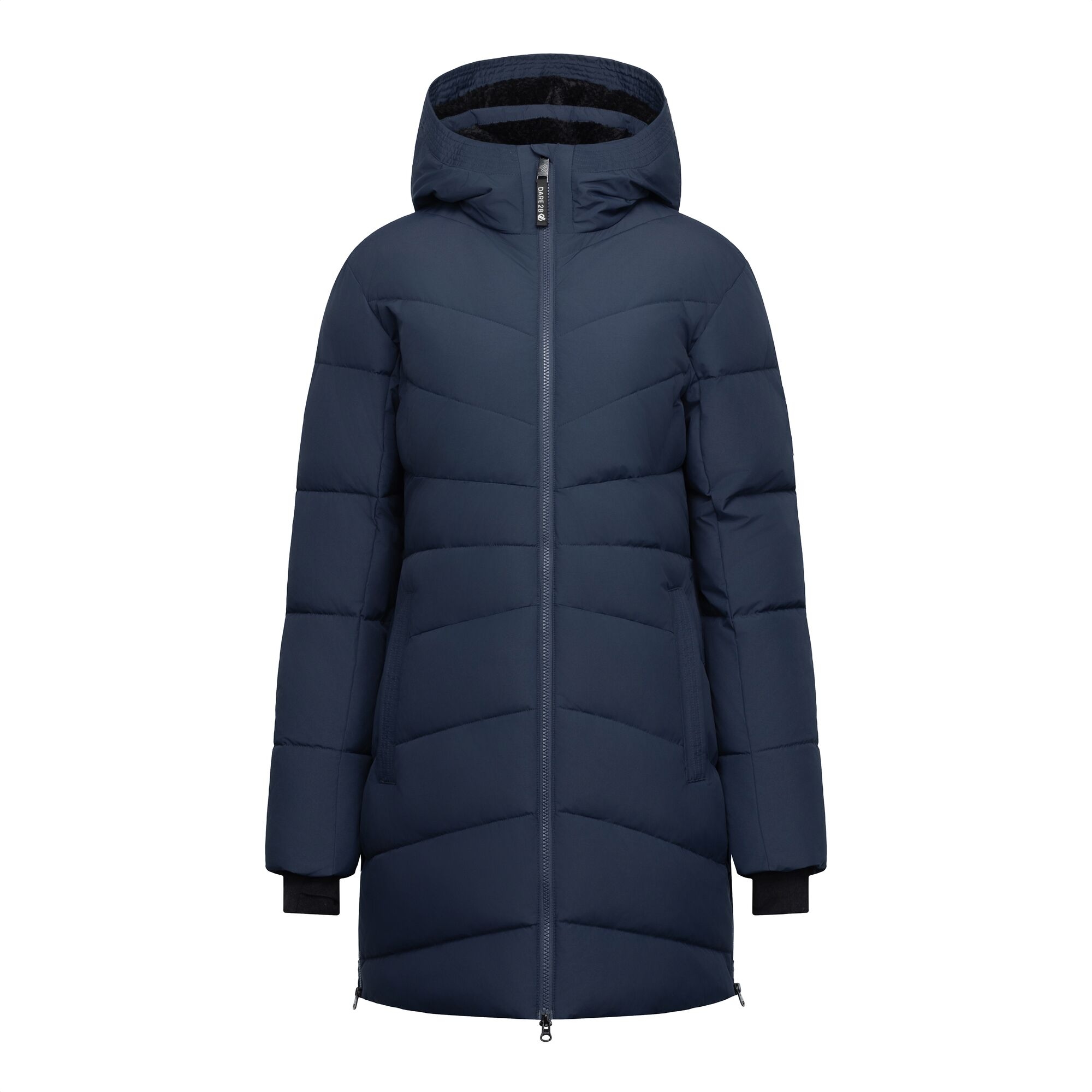Dare 2b Płaszcz zimowy damski ocieplany Glacier Longline Niebieski