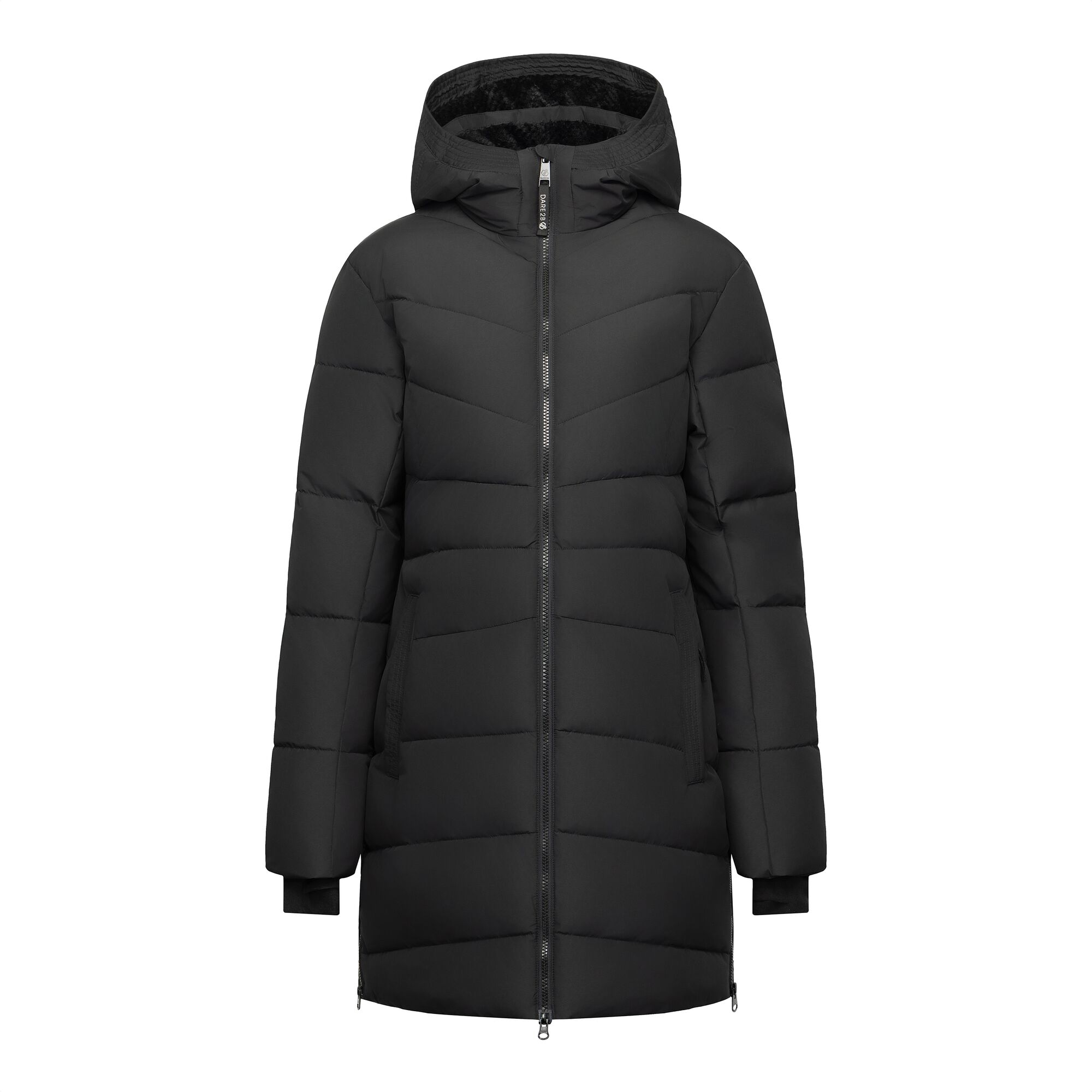 Dare 2B Women's Waterproof Glacier Longline Padded Jacket - Black Size 18