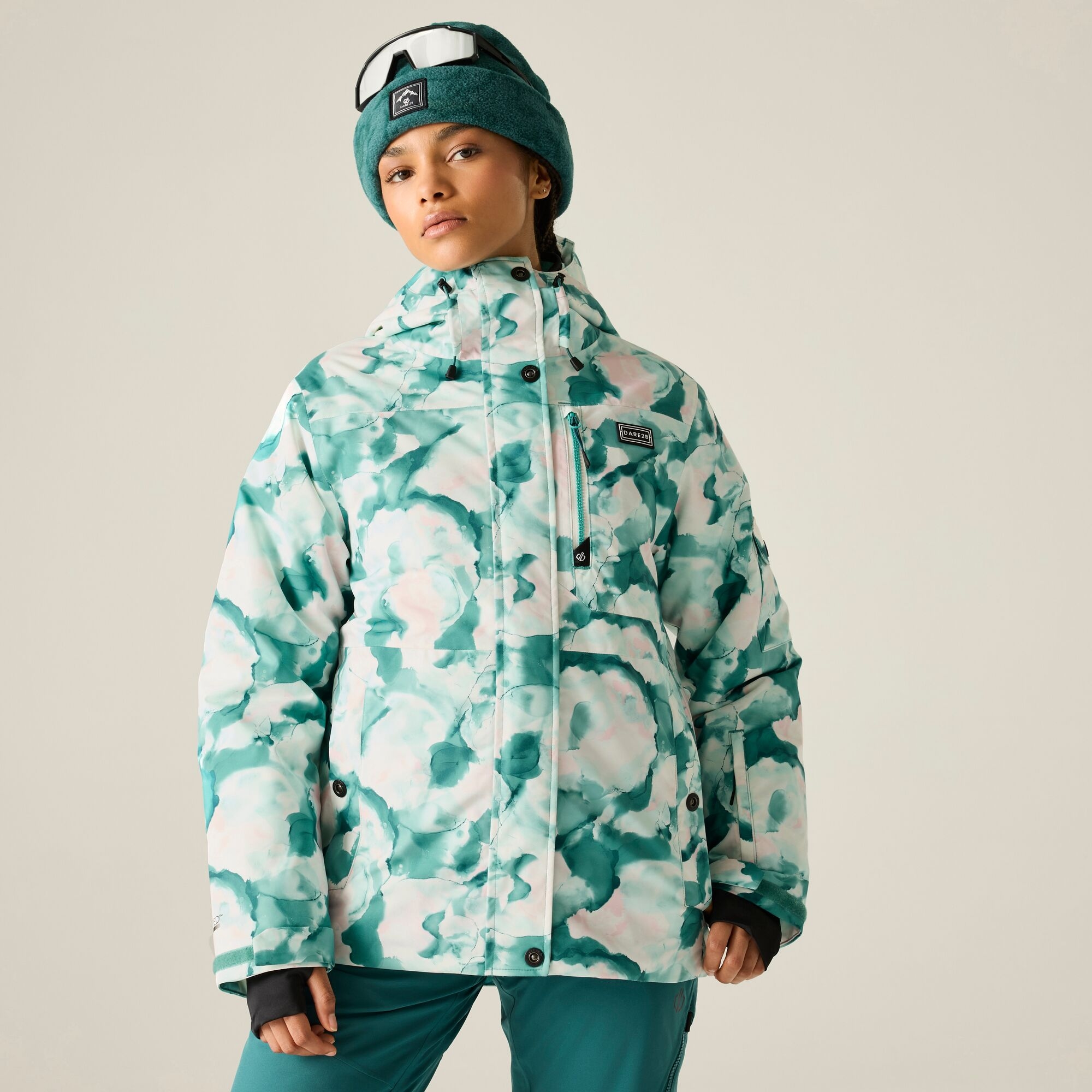 Dare 2b   Kurtka narciarska damska Snowline z membraną 35/35 Beżowe