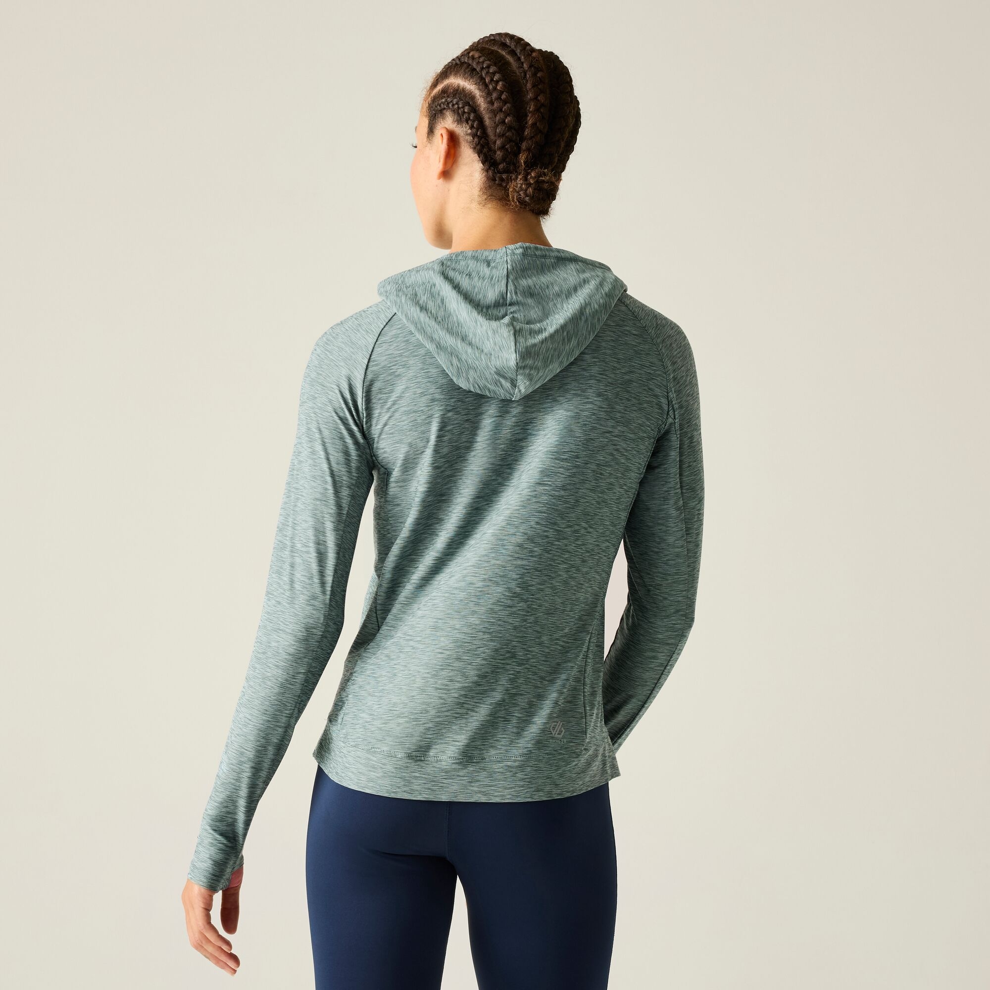 Dare 2b Bluza damska z kapturem szybkoschnąca Sprint Cty Zielony