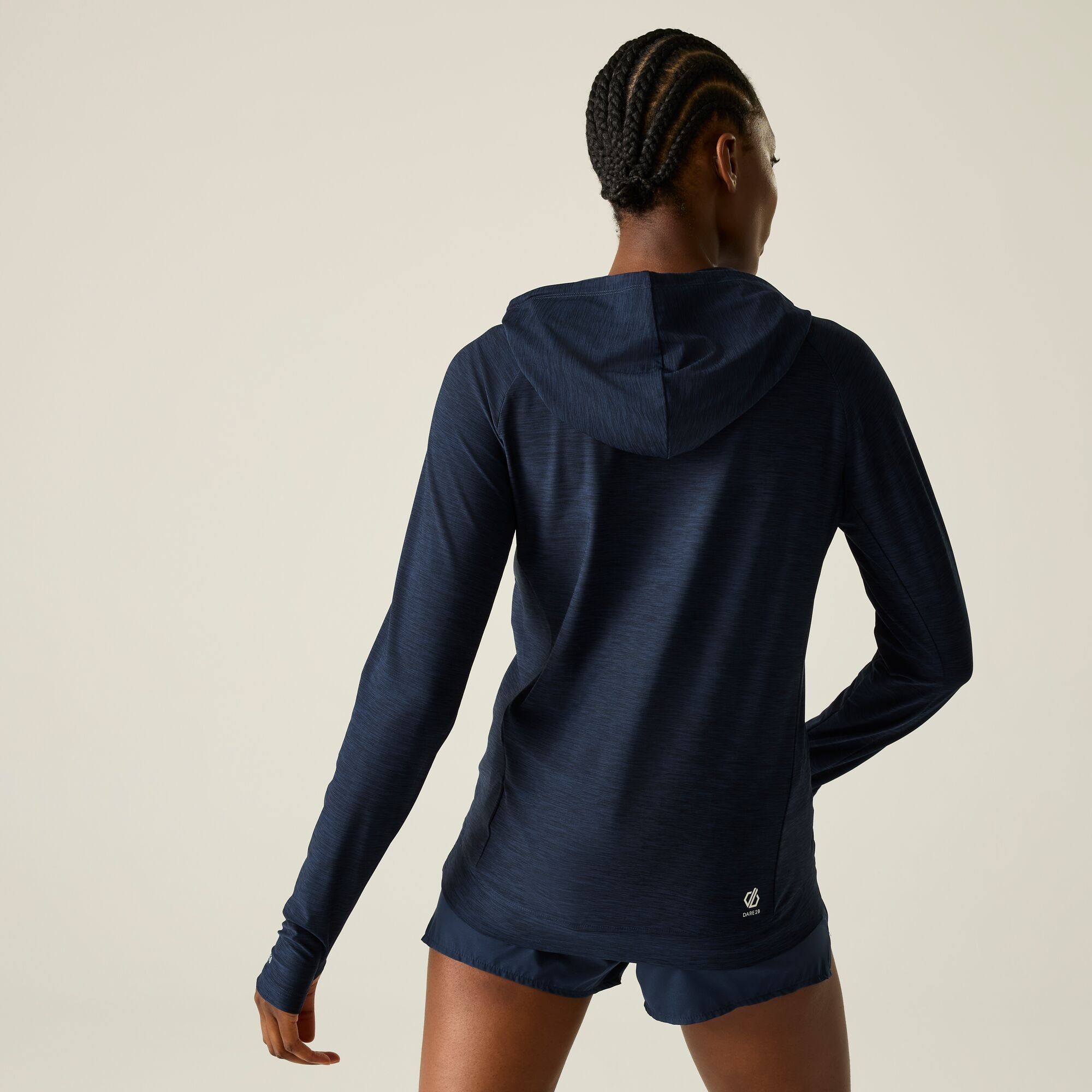 Dare 2b   Bluza damska z kapturem szybkoschnąca Sprint Cty Niebieski