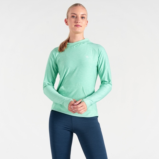 Dare 2b - Damska bluza z kapturem Sprint Cty Zielony
