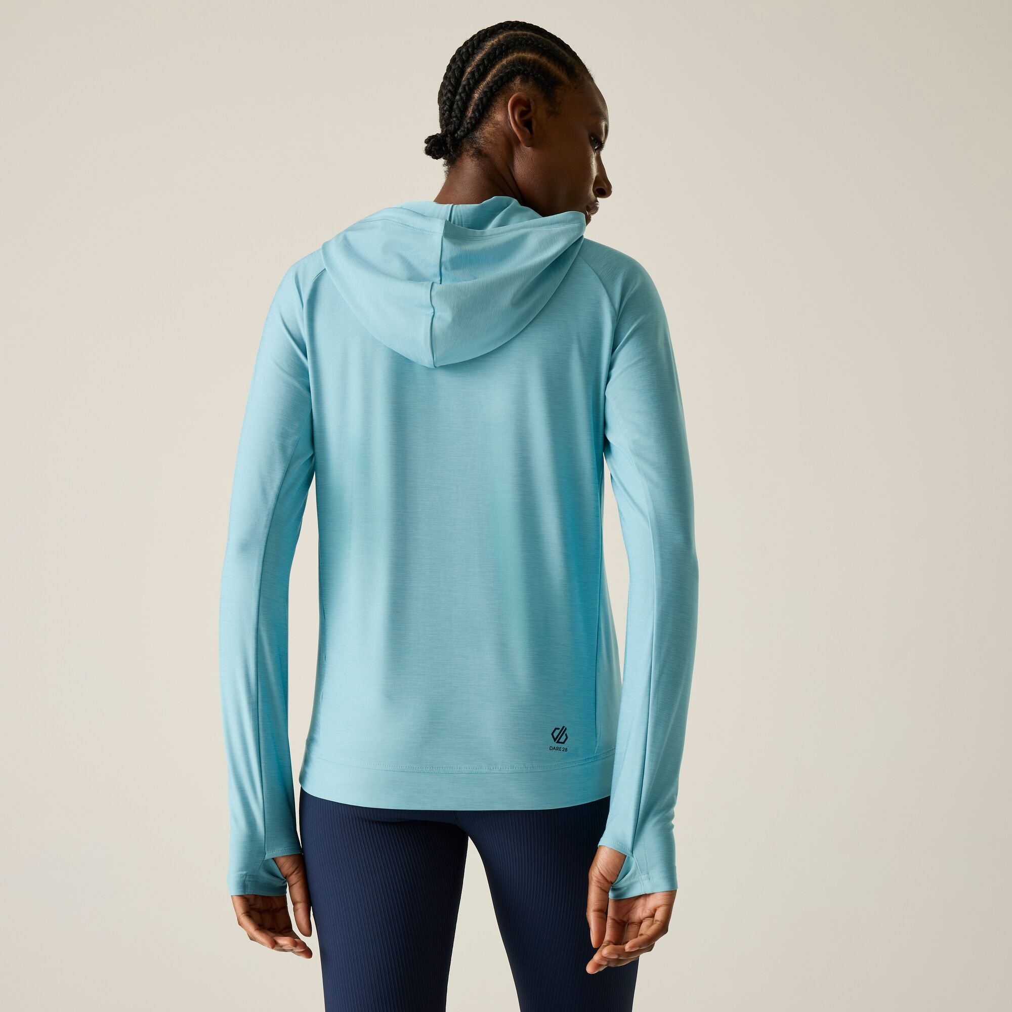 Dare 2b Bluza damska z kapturem szybkoschnąca Sprint Cty Niebieski