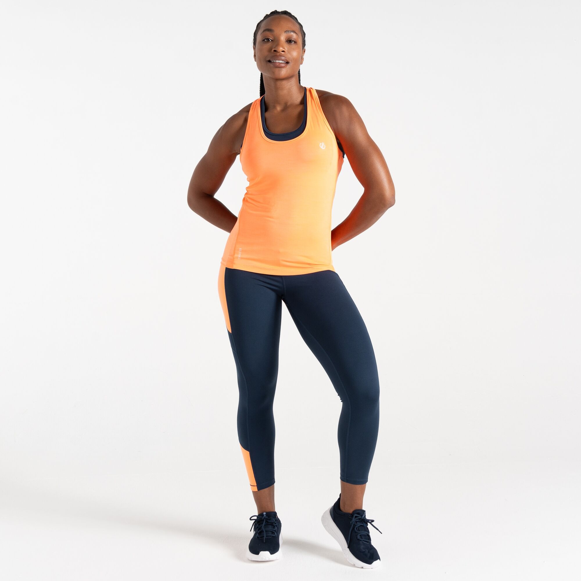 Dare 2b Koszulka na ramiączkach damska szybkoschnąca Modernize II Pomarańczowy