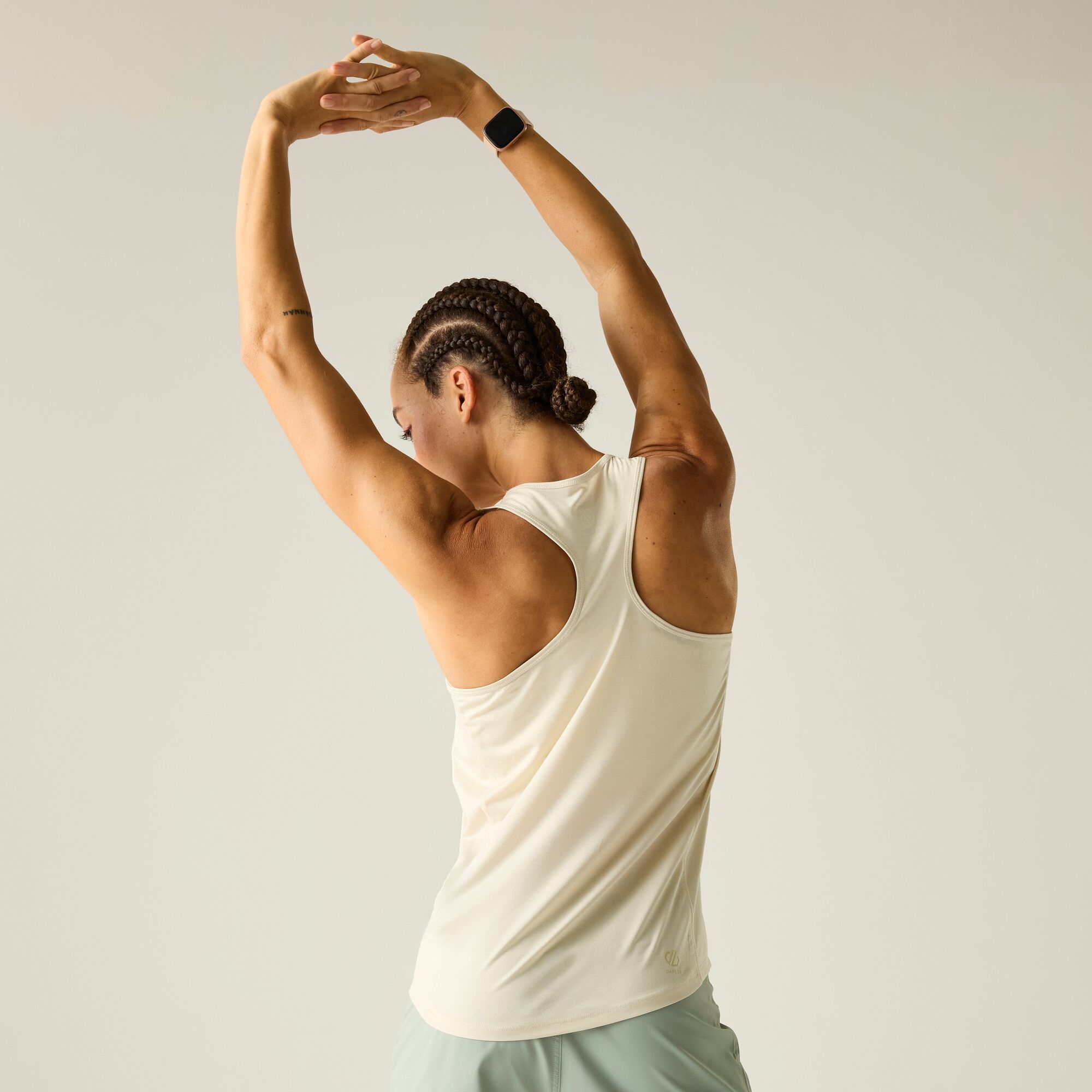 Dare 2b Koszulka na ramiączkach damska szybkoschnąca Modernize II Beżowy