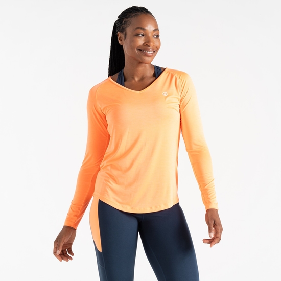 Dare 2b - Women's Discern Long Sleeve T-Shirt Live Wire Orange
