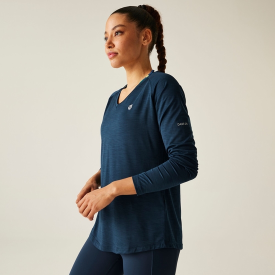 Dare 2b - Koszulka damska z długim rękawem Discern Niebieski