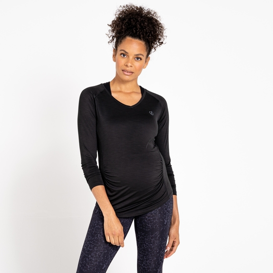 Dare 2b - Women's Maternity Discern Long Sleeve T-Shirt Black