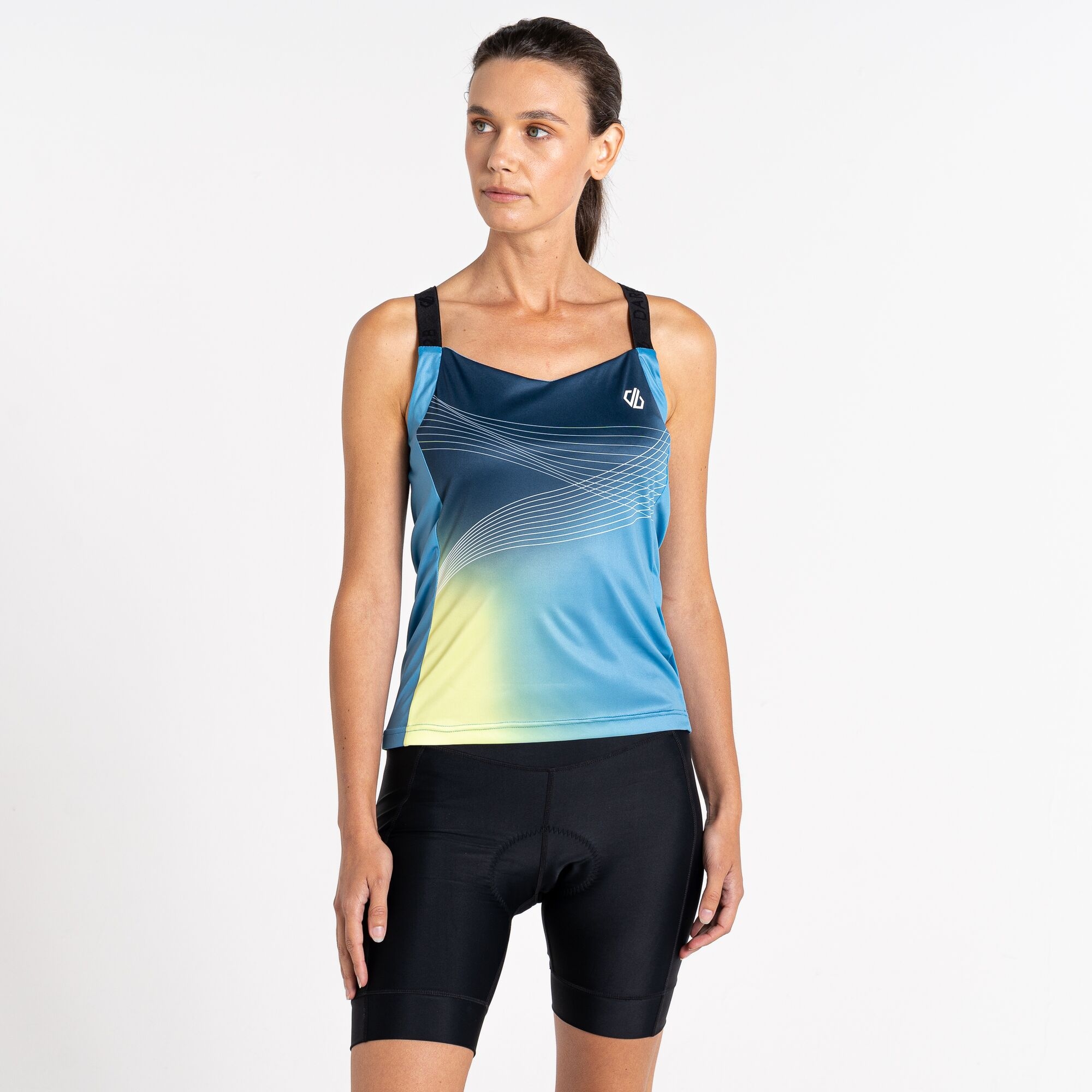 Dare 2b Damska koszulka rowerowa bez rękawów AEP Stimulus Niebieski