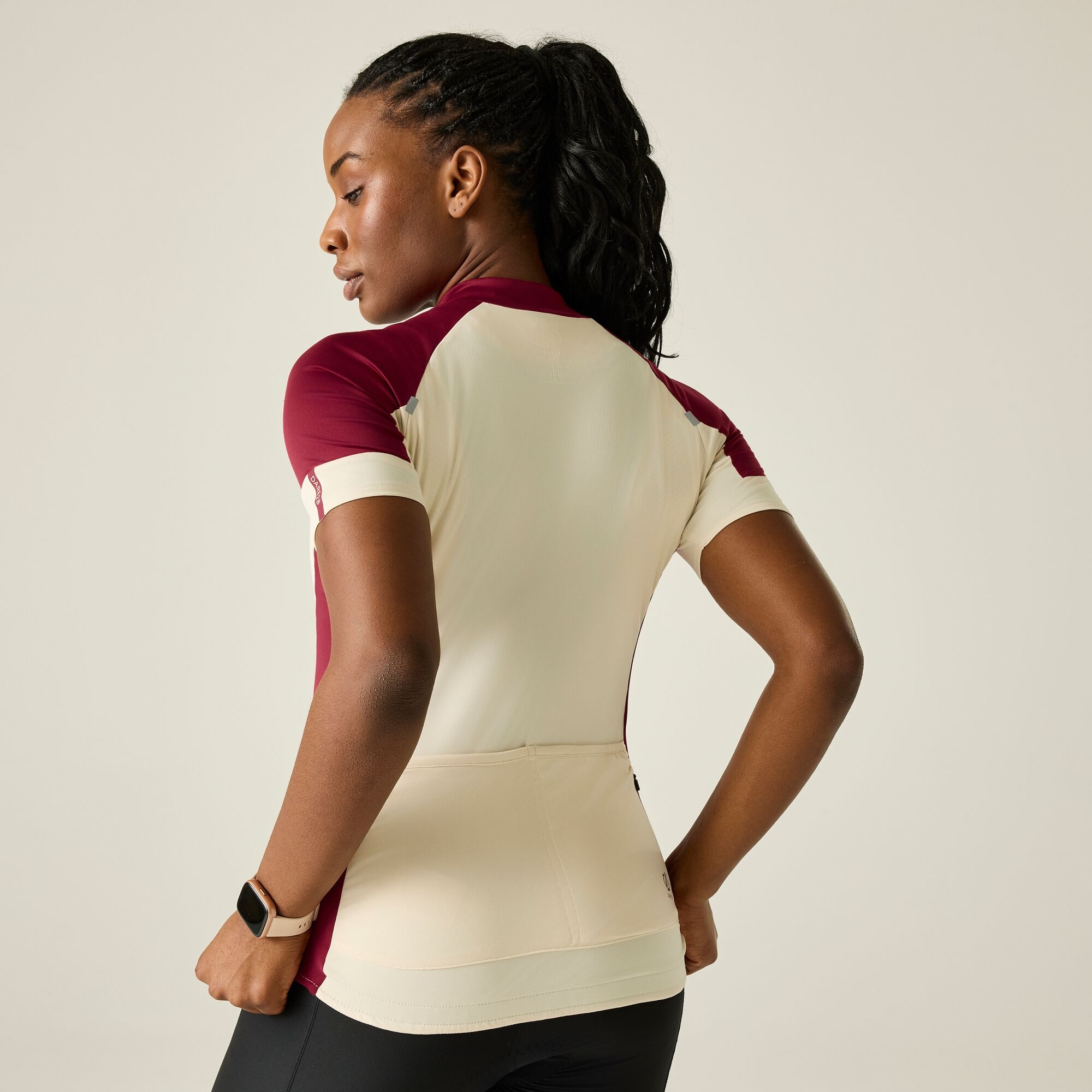 Dare 2b Koszulka rowerowa damska szybkoschnąca Flutter Beżowy