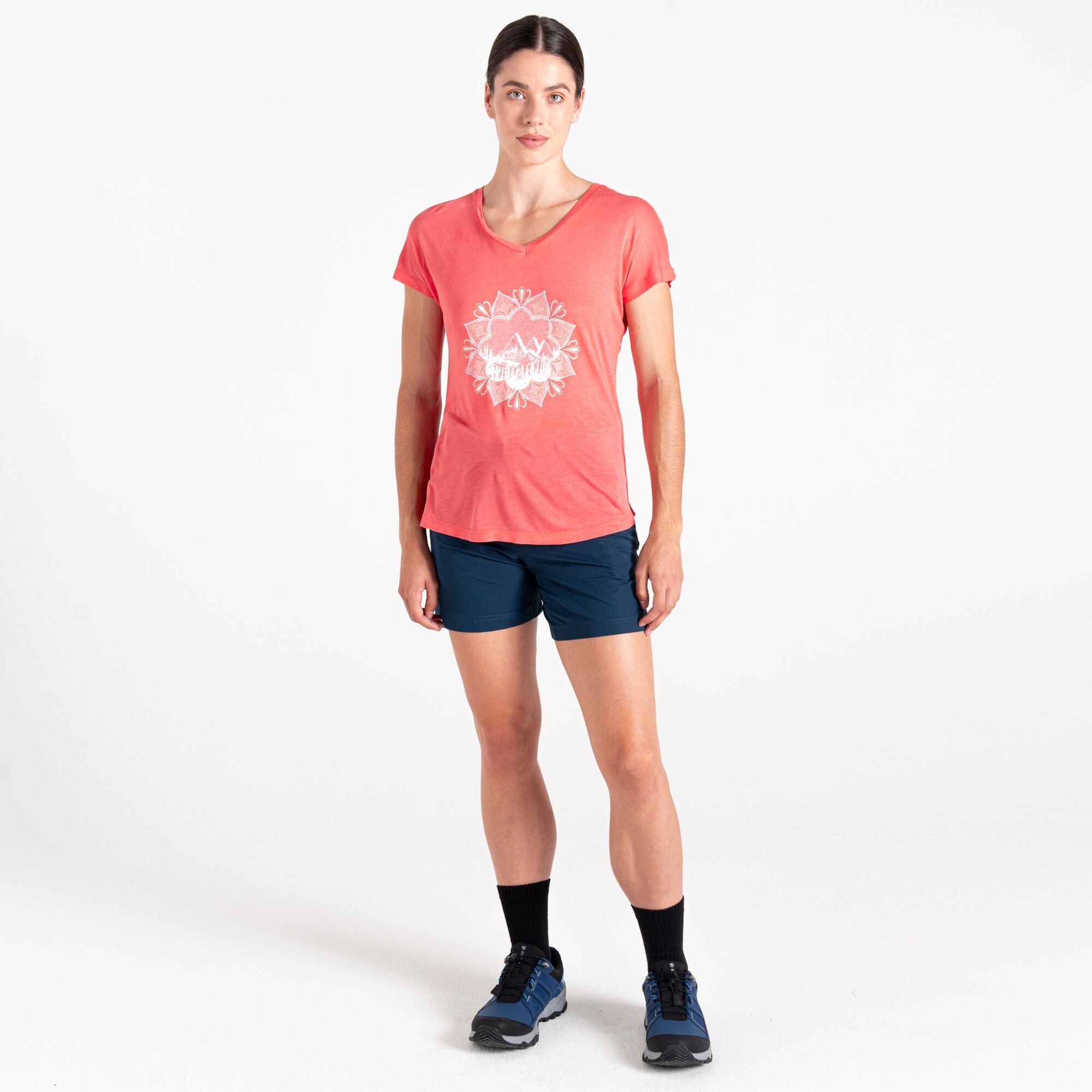 Dare 2b Damska koszulka Serene Różowy