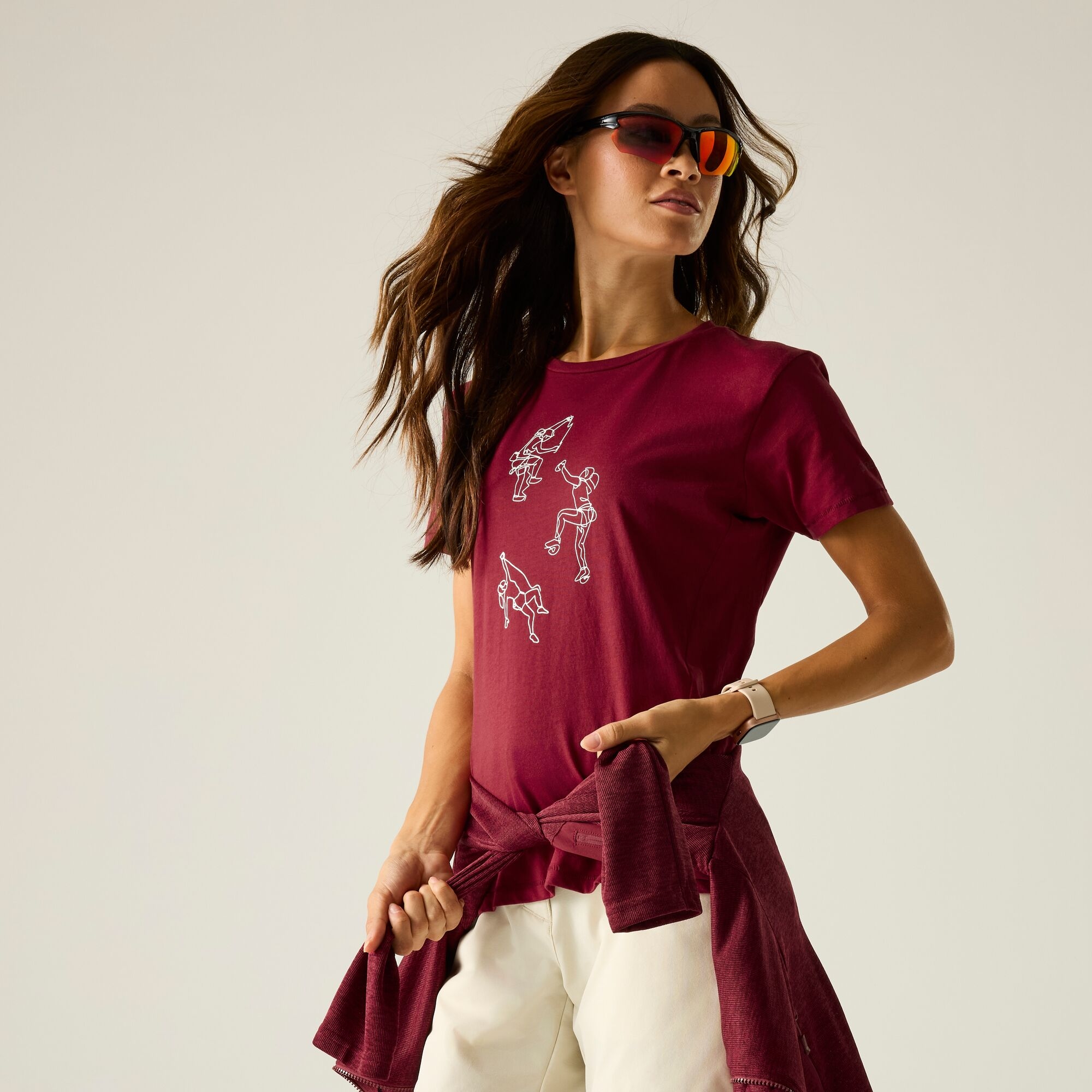 Dare 2b Koszulka damska Tranquility III Burgundowy