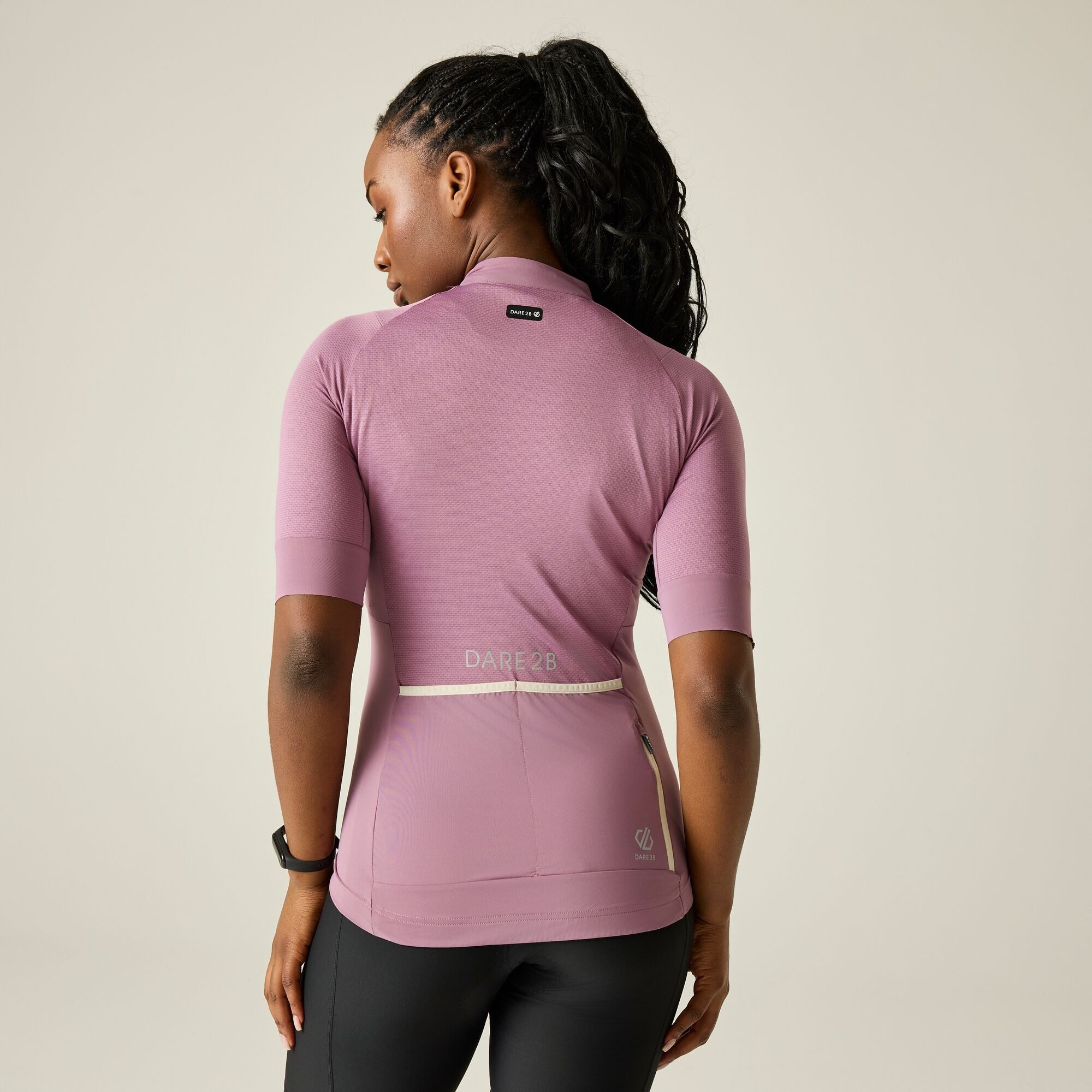 Dare 2b   Koszulka rowerowa damska oblaskowa Lightning S/S Różowy