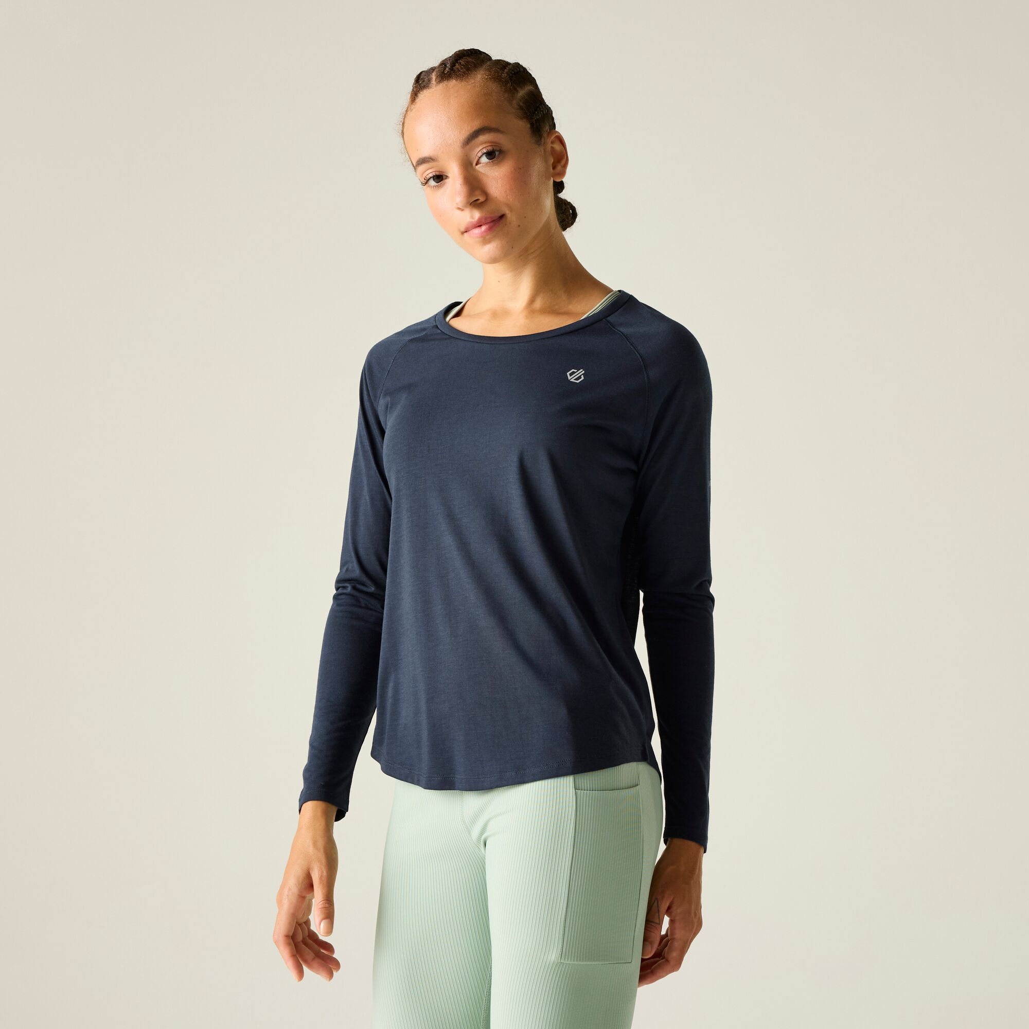 Dare 2b Dare 2b Koszulka z długim rękawem damska szybkoschnąca Serenity Niebieski