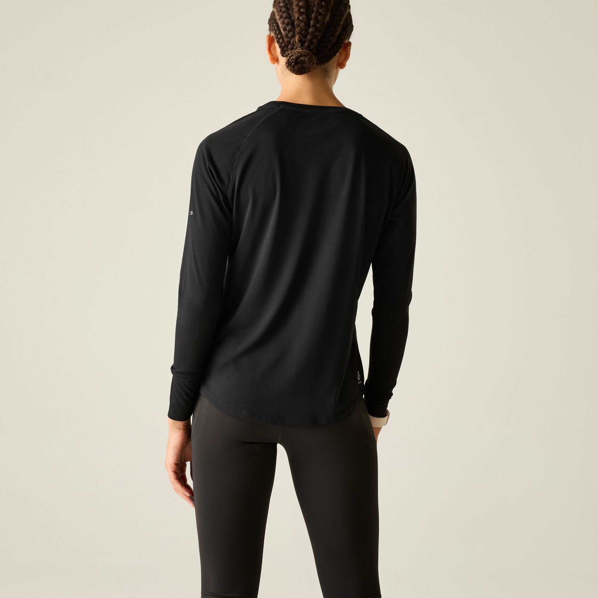 Dare 2b Koszulka z długim rękawem damska szybkoschnąca Serenity Czarny