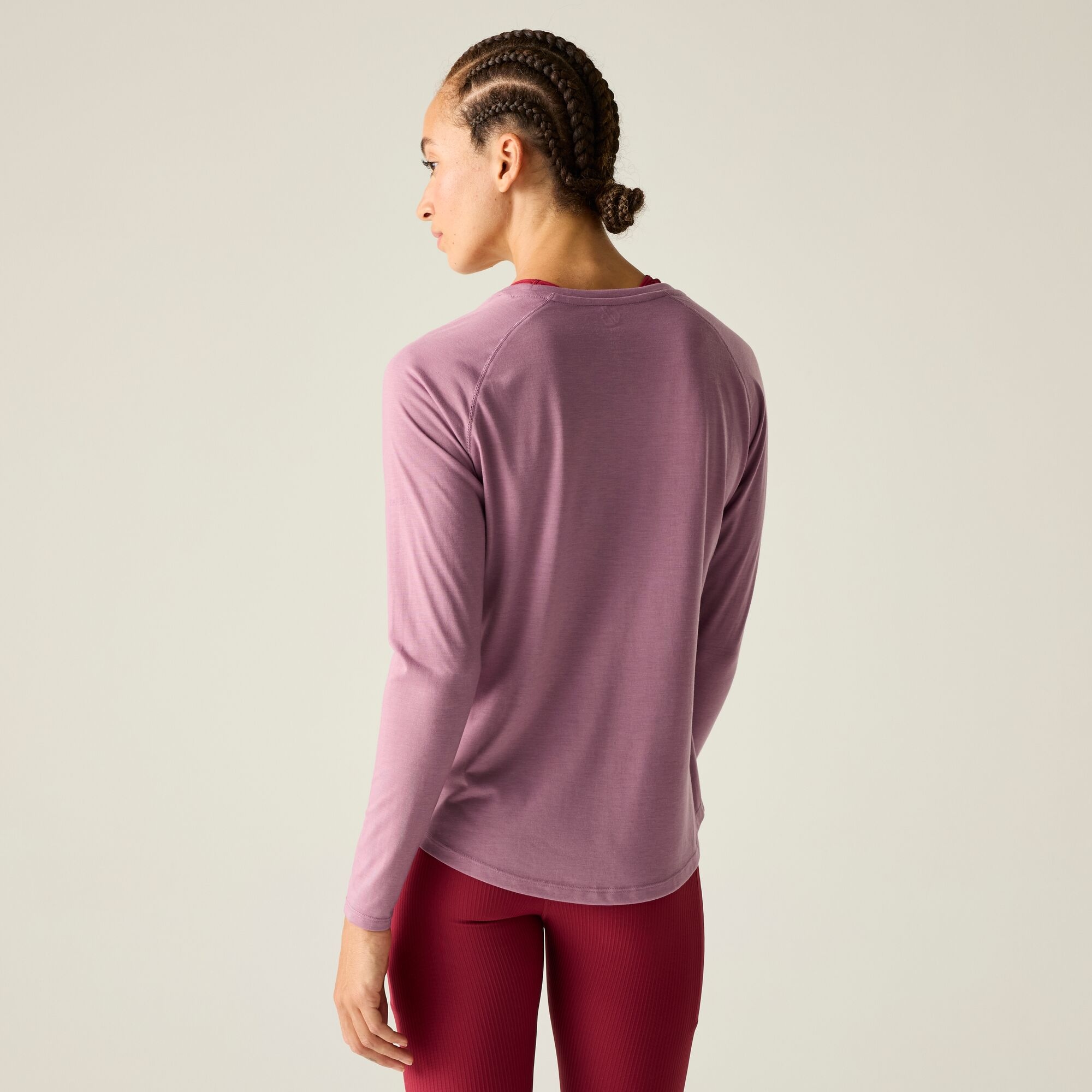 Dare 2b   Koszulka z długim rękawem damska szybkoschnąca Serenity Różowy