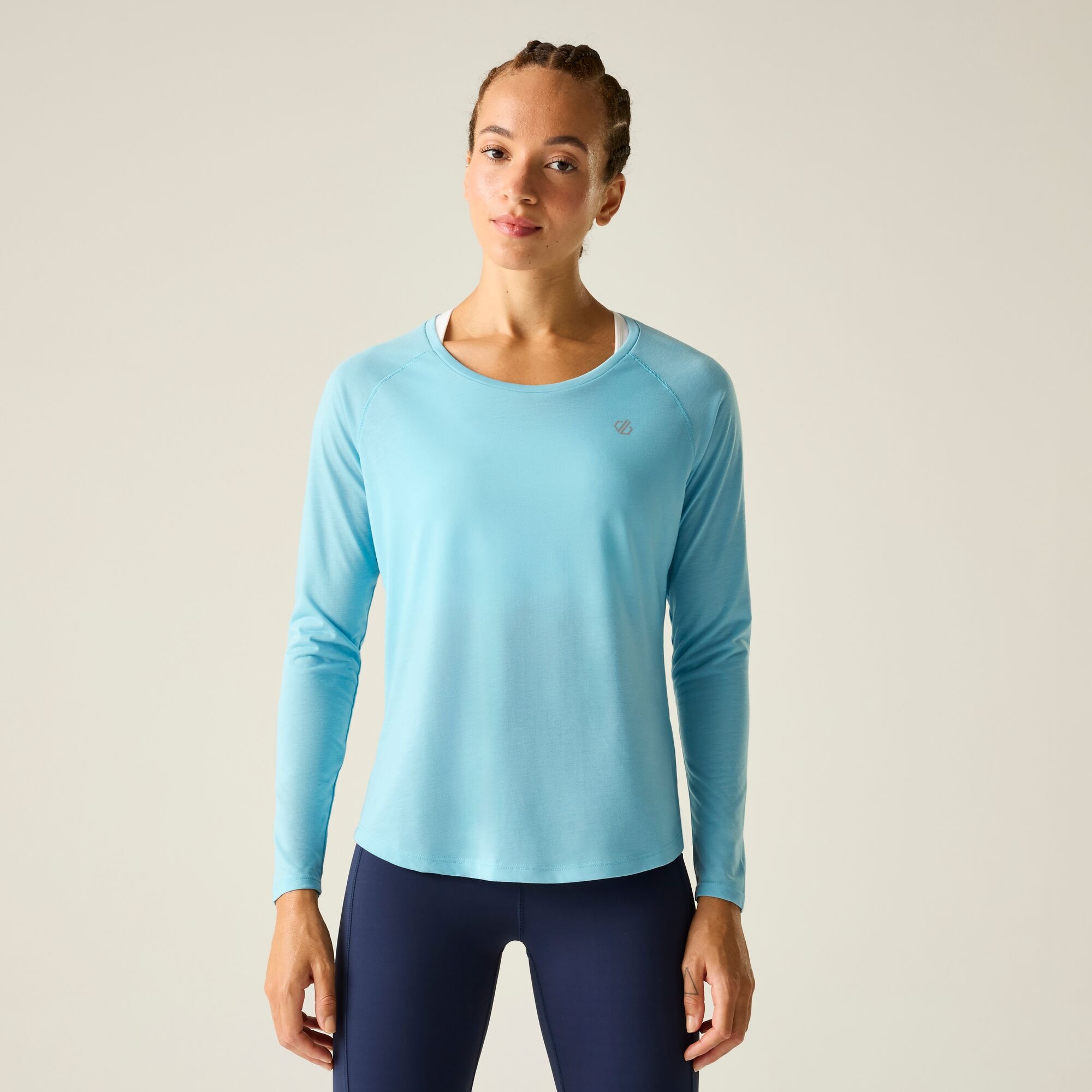 Dare 2B Women's Serenity Long Sleeved T-Shirt - Blue Size 12