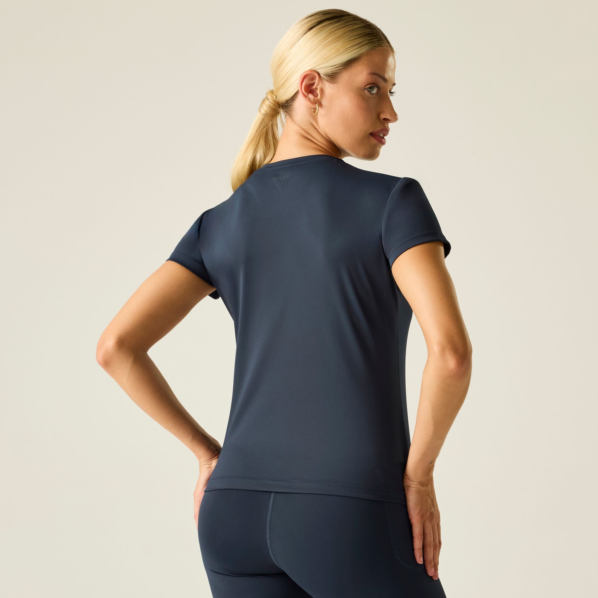 Dare 2b Women's Refresh Short Sleeved Quick Drying Active T-Shirt in Mid Navy | Size: 16 - Image 1