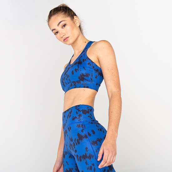 Dare 2b - Women's Mantra Recycled Sports Bra Space Blue Tie Dye