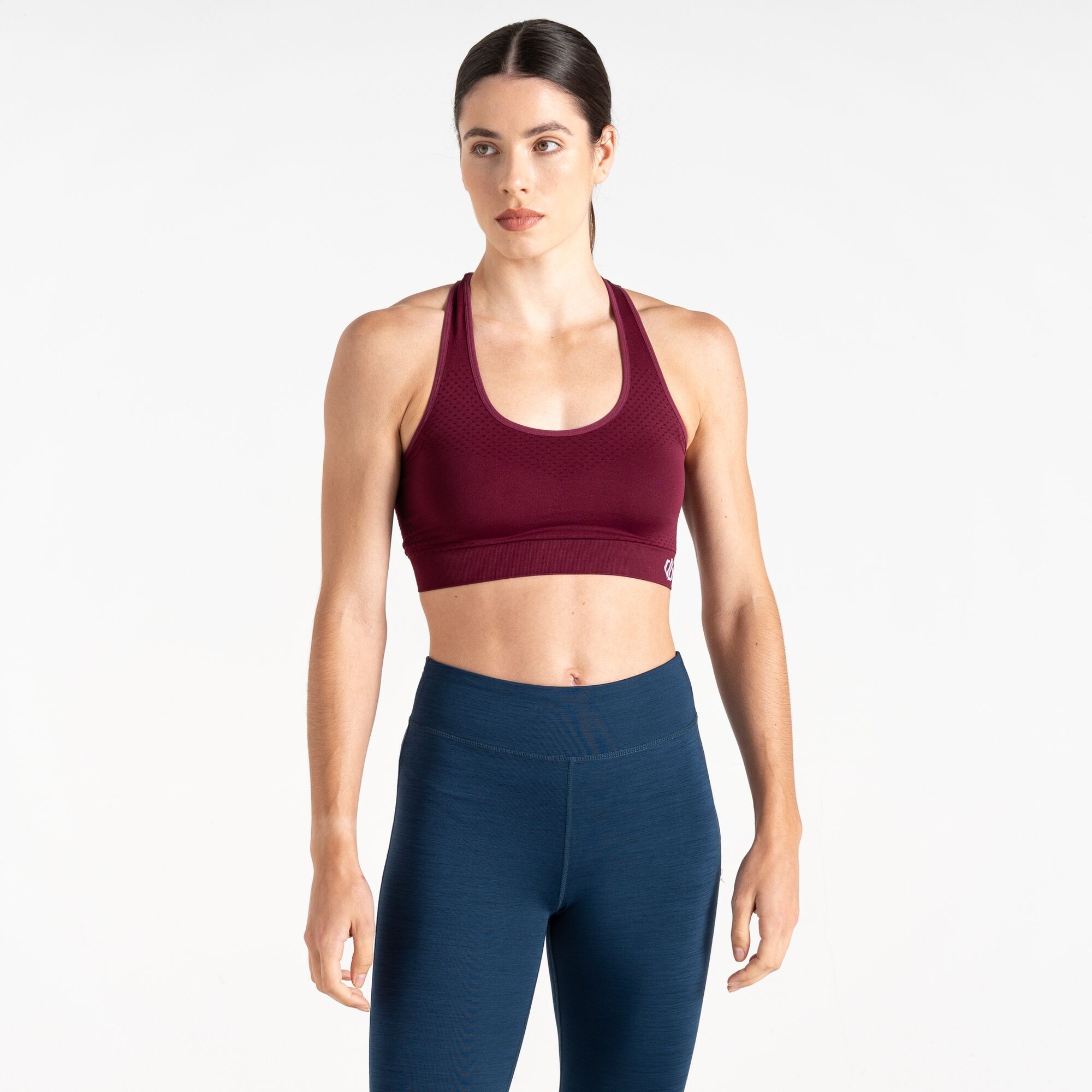 Dare 2b - Damski Biustonosz Sportowy Dont Sweat It Fioletowy, Rozmiar: L