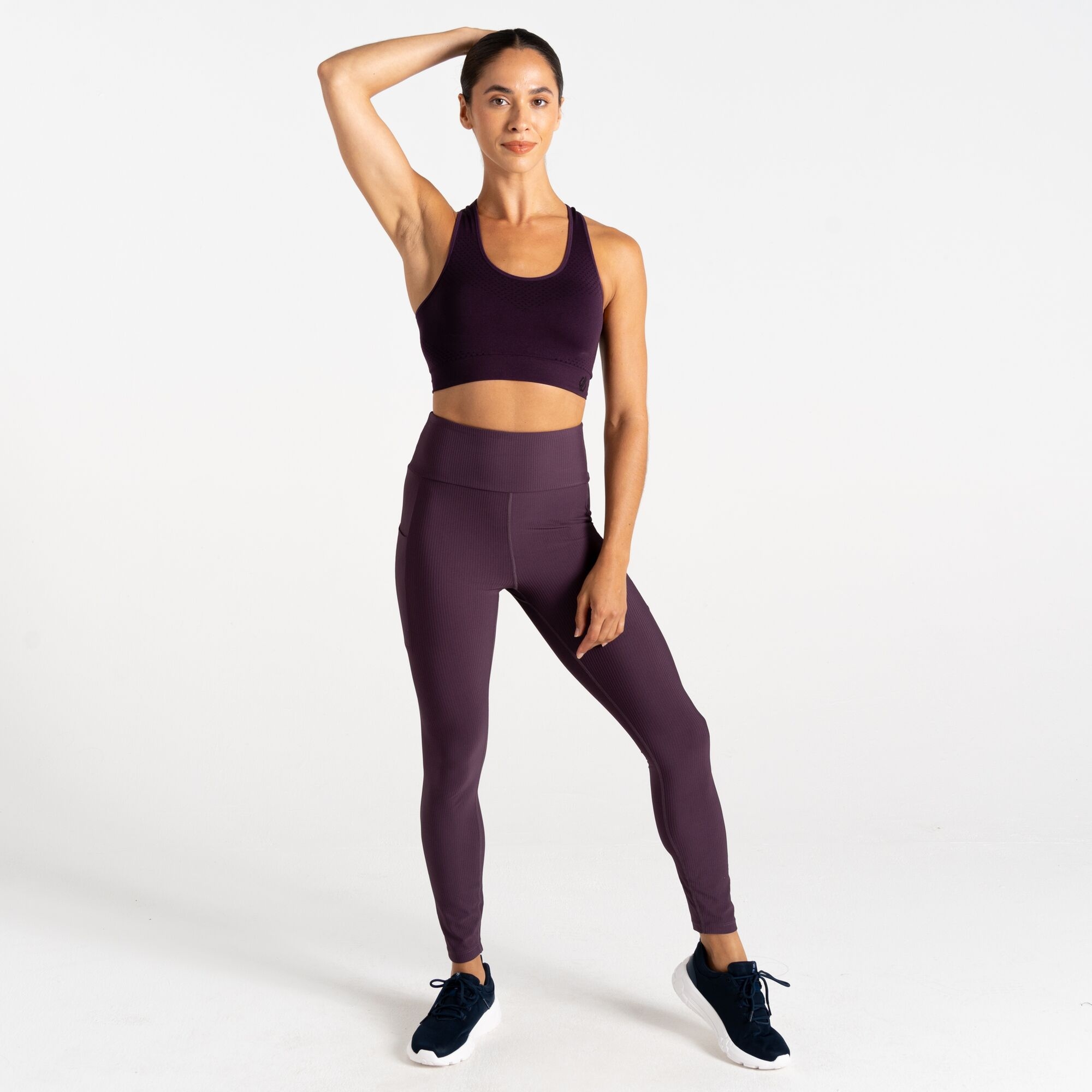 Dare 2b - Damski Biustonosz Sportowy Don't Sweat It II Fioletowy