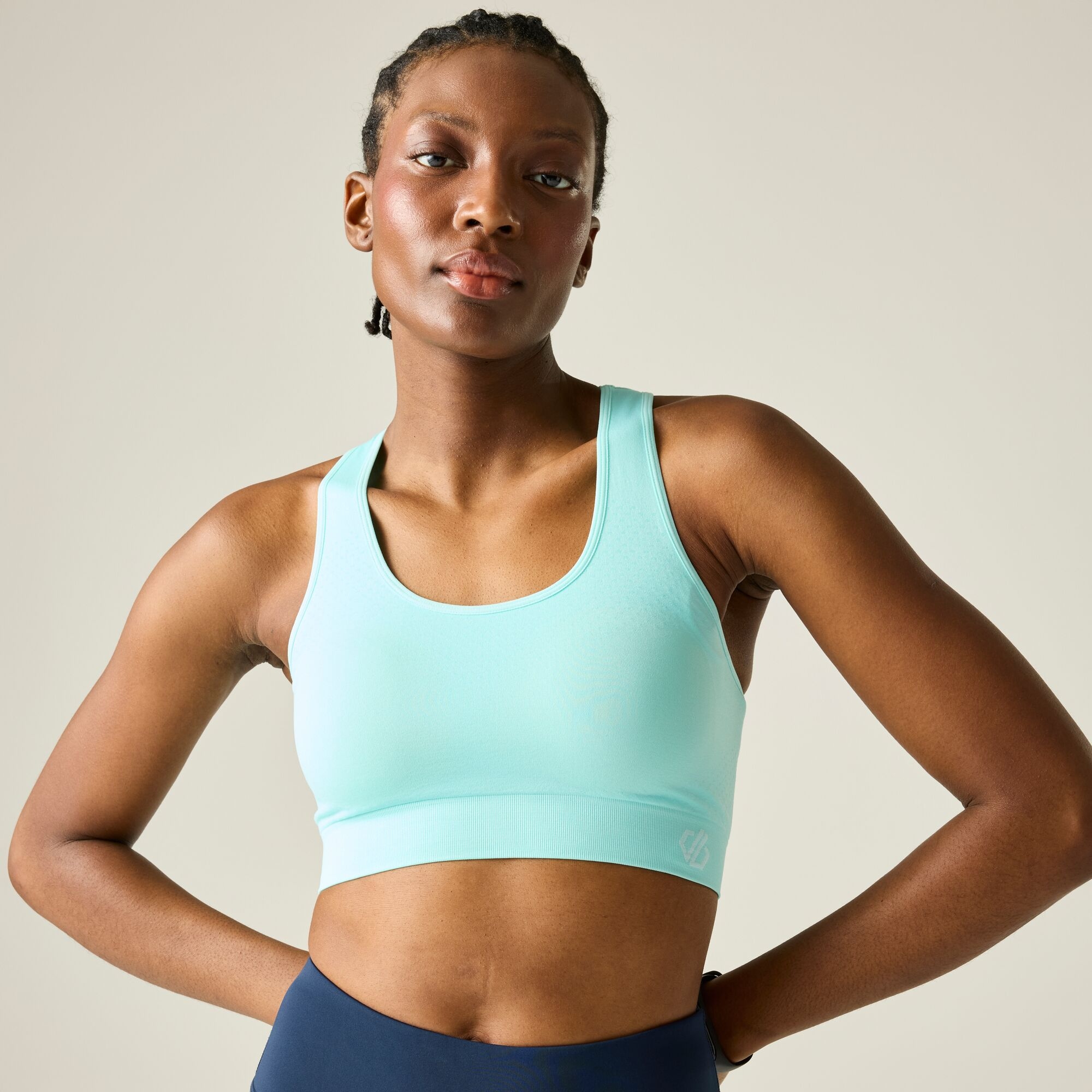 Dare 2B Women's Don't Sweat It Ii Sports Bra - Blue Large