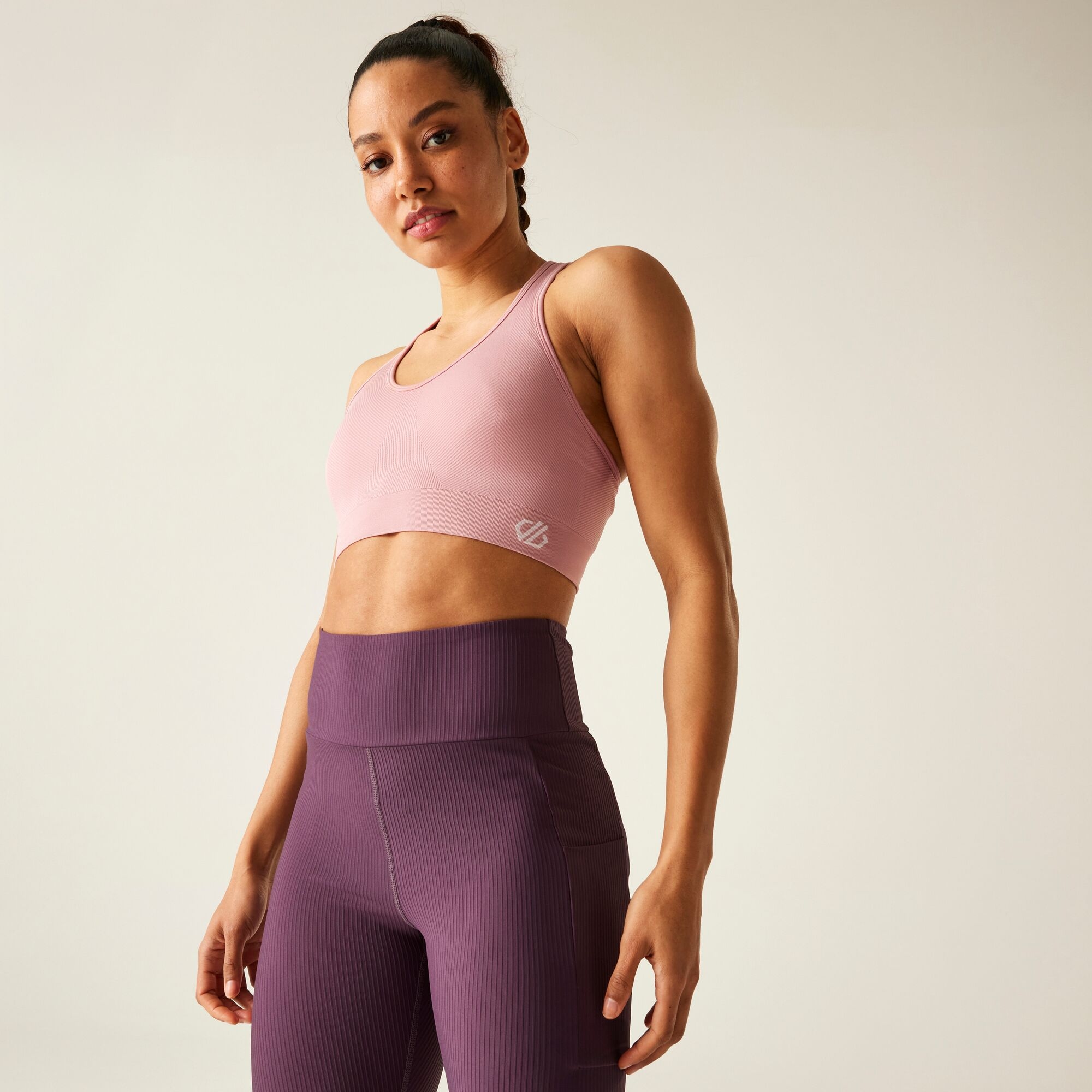 Dare 2b Damski biustonosz sportowy React Różowy