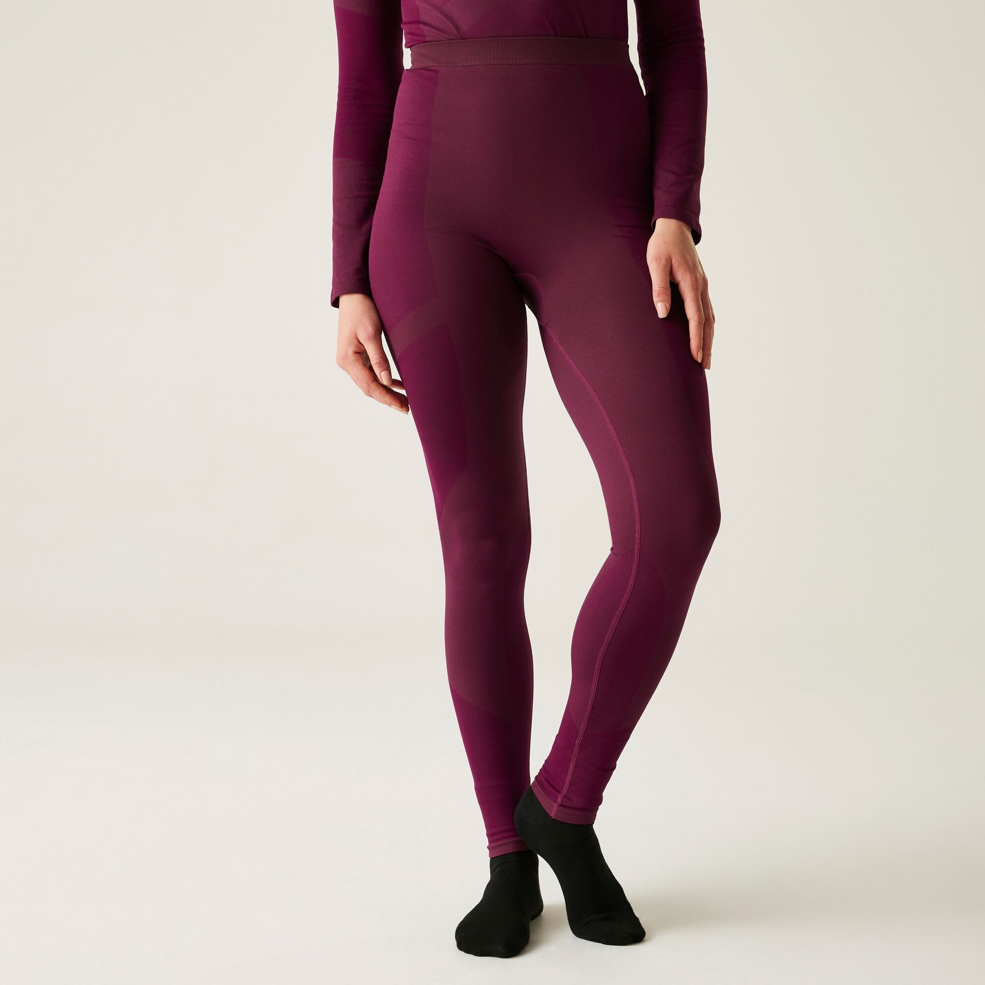 Dare 2b - Damska Bielizna Termoaktywna Legginsy In The Zone Fioletowy