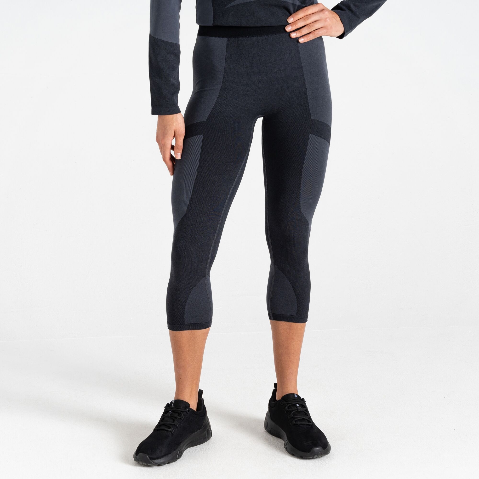 Dare 2b Damska bielizna termoaktywna legginsy 3/4 In The Zone Czarny