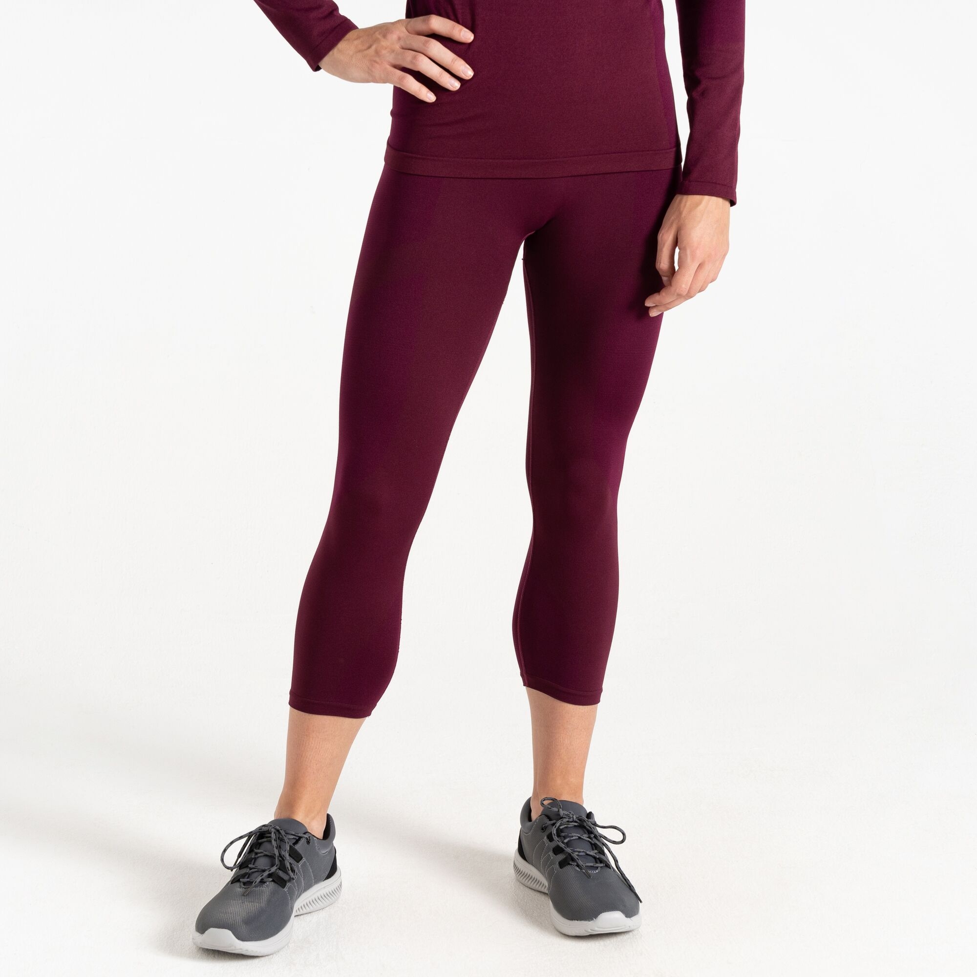 Dare 2b Damska bielizna termoaktywna legginsy 3/4 In The Zone Fioletowy