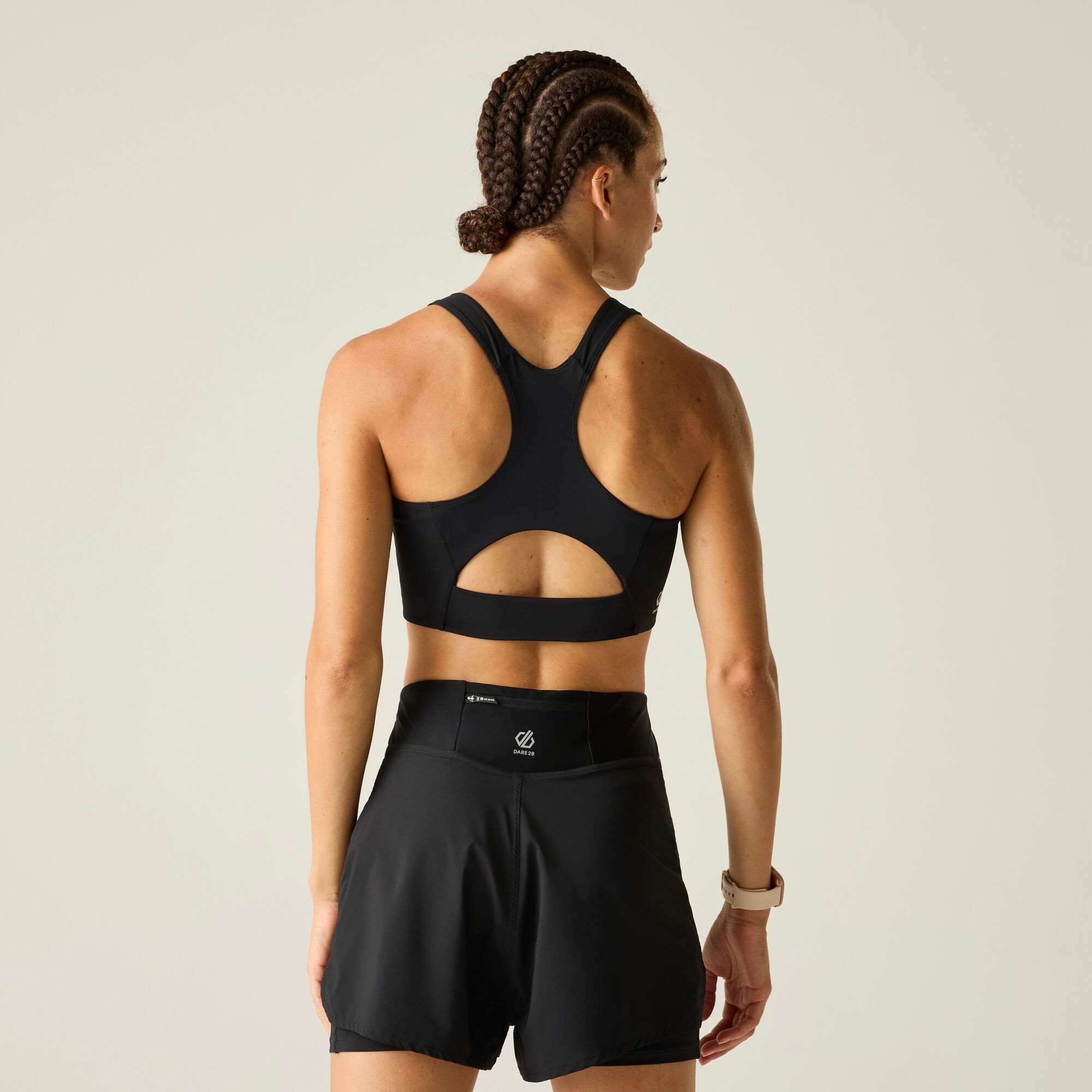 Dare 2b   Biustonosz sportowy damski szybkoschnący Influential Czarny