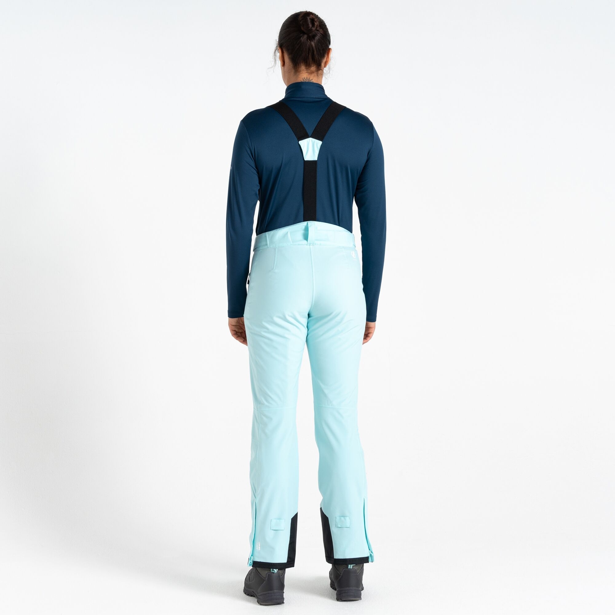 Dare 2b Spodnie narciarskie damskie z membraną z szelkami Diminish Niebieski