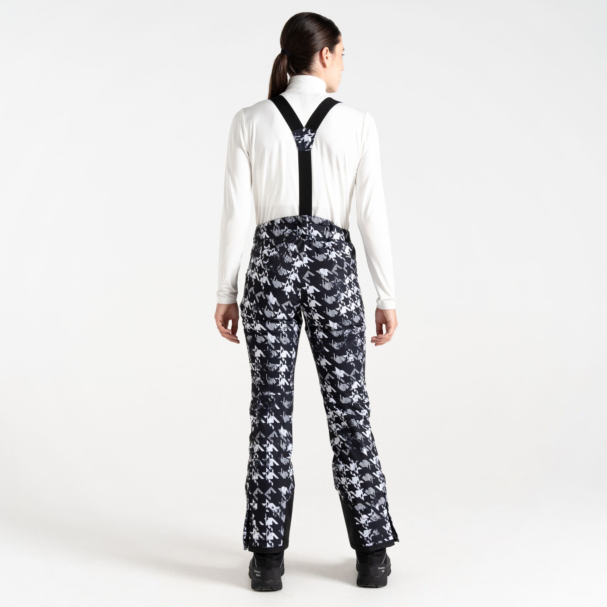 Dare 2b Spodnie narciarskie damskie z membraną z szelkami Diminish Czarny