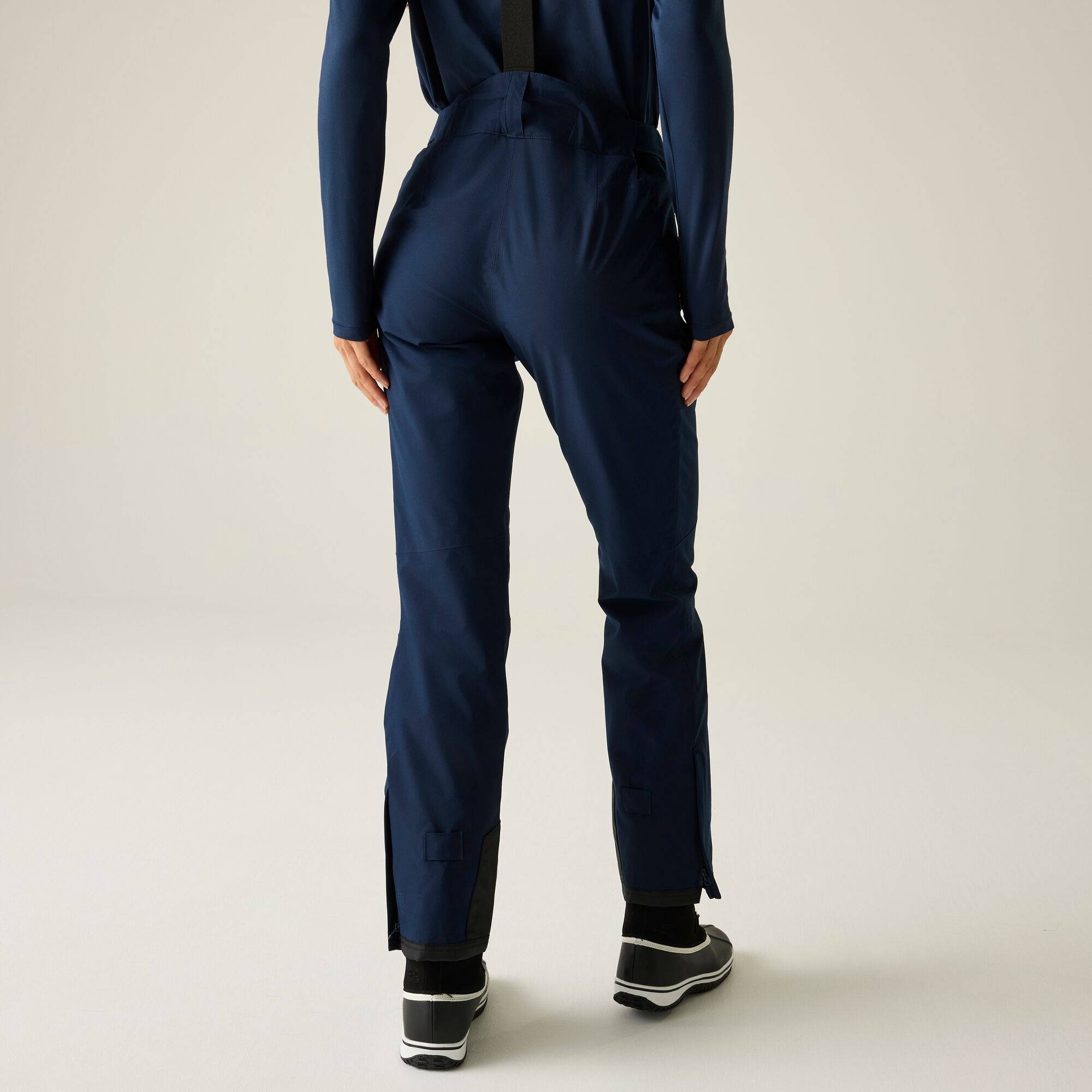 Dare 2b Spodnie narciarskie damskie z membraną z szelkami Diminish Granatowy