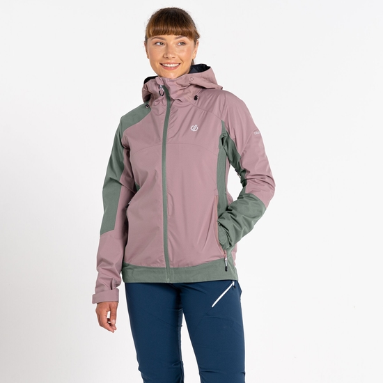 Women's Traversing Waterproof Jacket Dusty Rose