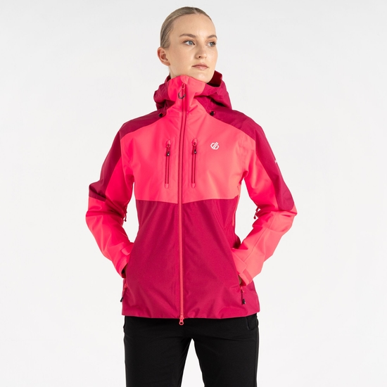 Dare 2b - Women's Pitching Waterproof Jacket Berry Neon Pink