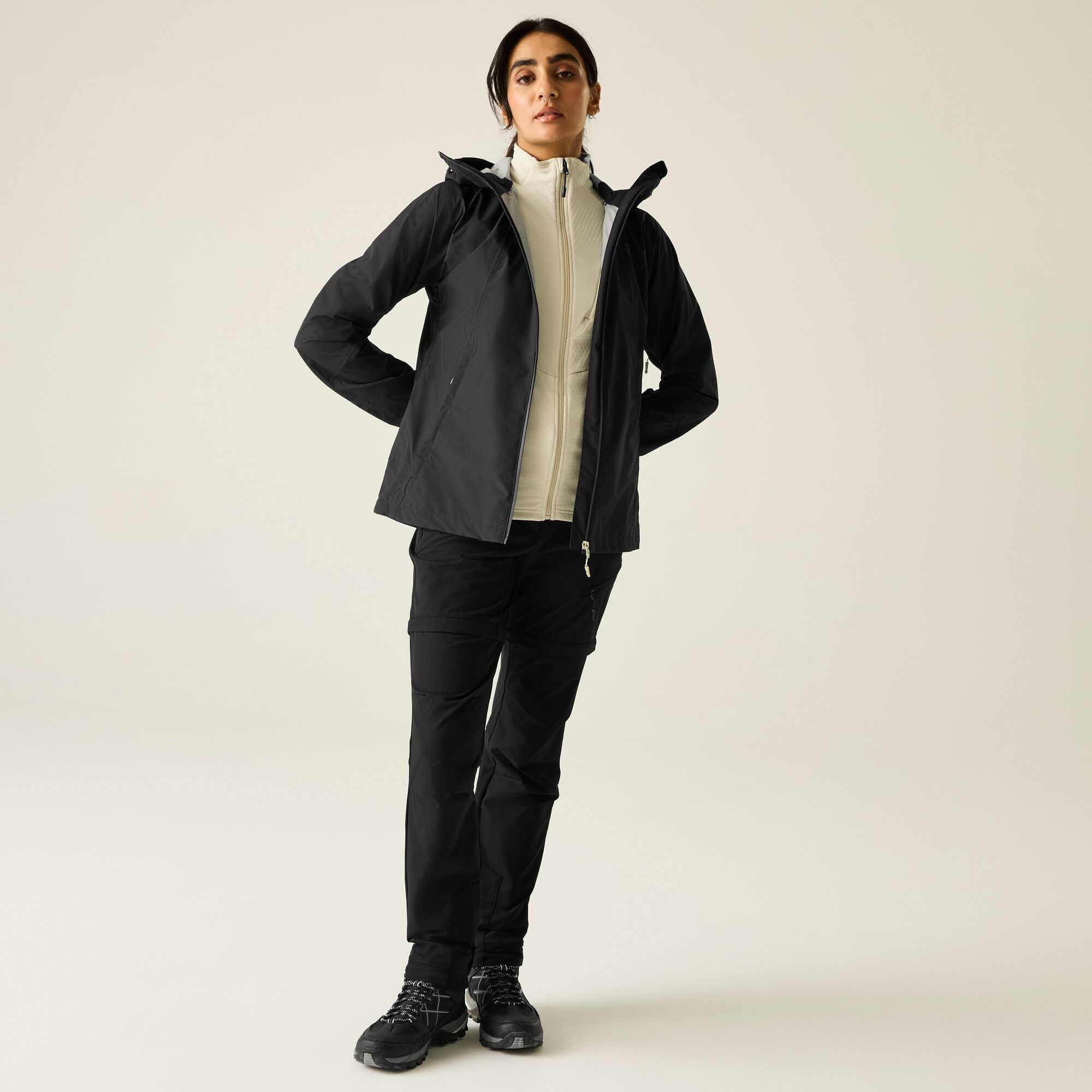 Dare 2b Kurtka przeciwdeszczowa damska z membraną Torrek Breathe Easy Czarny