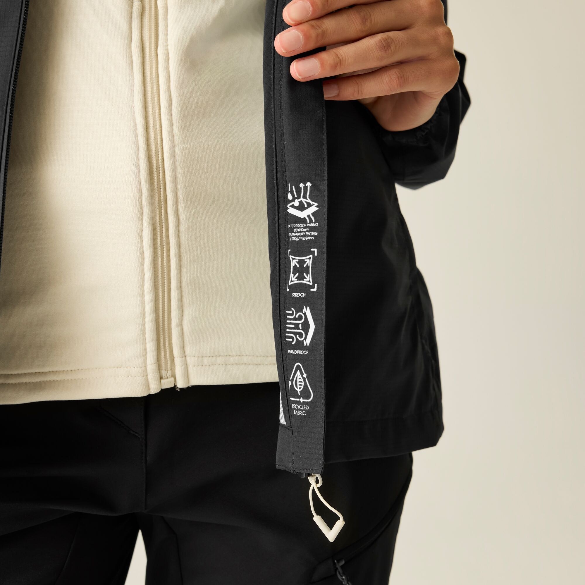 Dare 2b Dare 2b Kurtka przeciwdeszczowa damska z membraną Torrek Breathe Easy Czarny